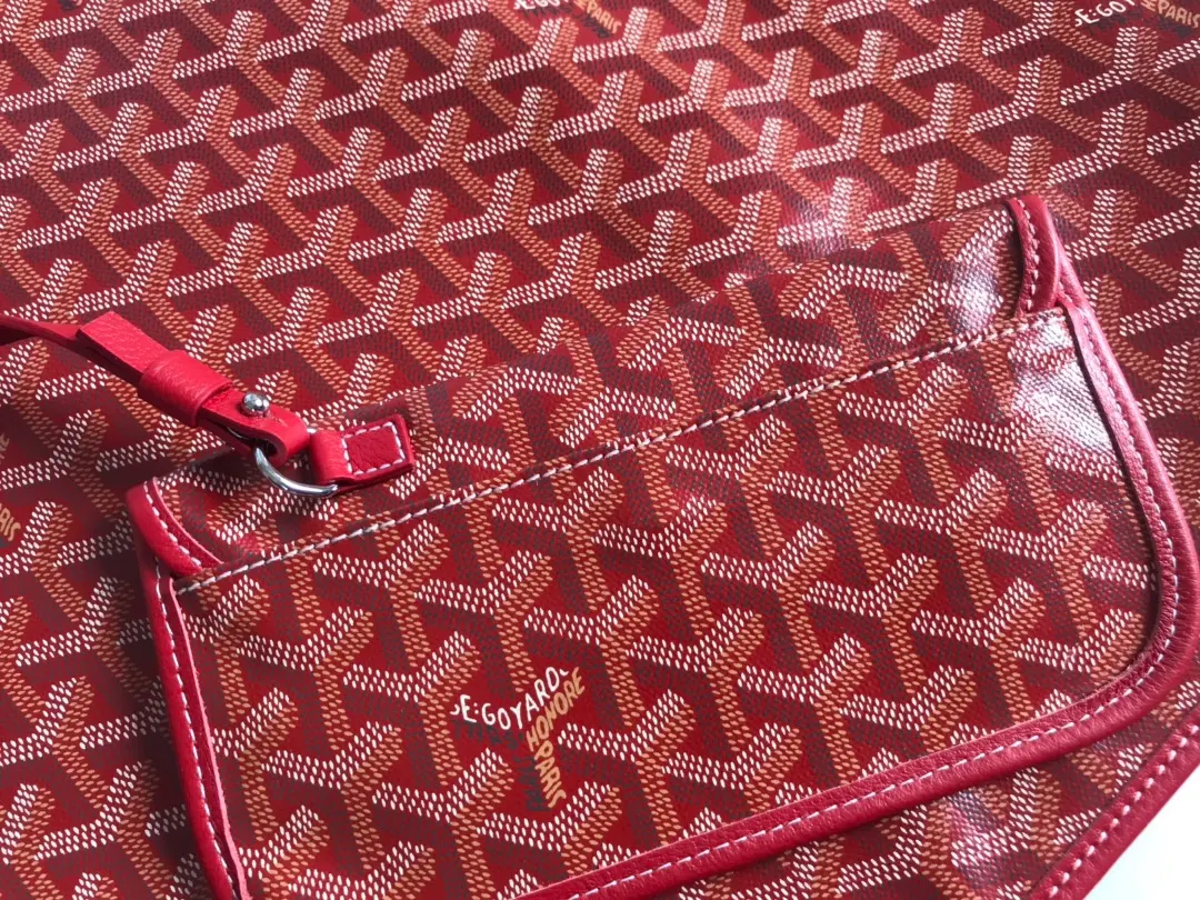 Goyard 白色 深蓝 小牛皮 托特包 大容量托特款