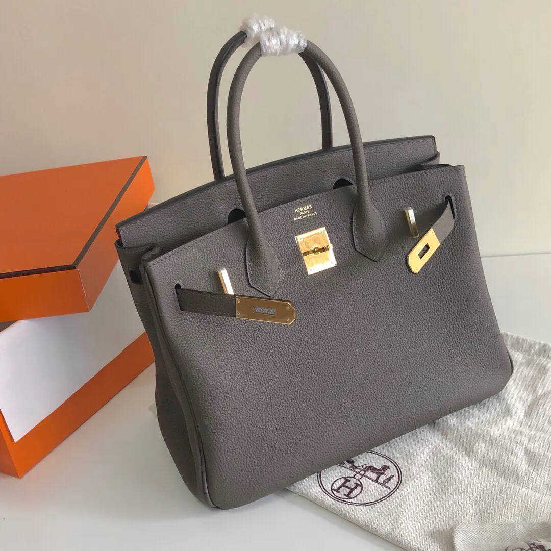 Birkin 荔枝纹 手提包 通勤手提款