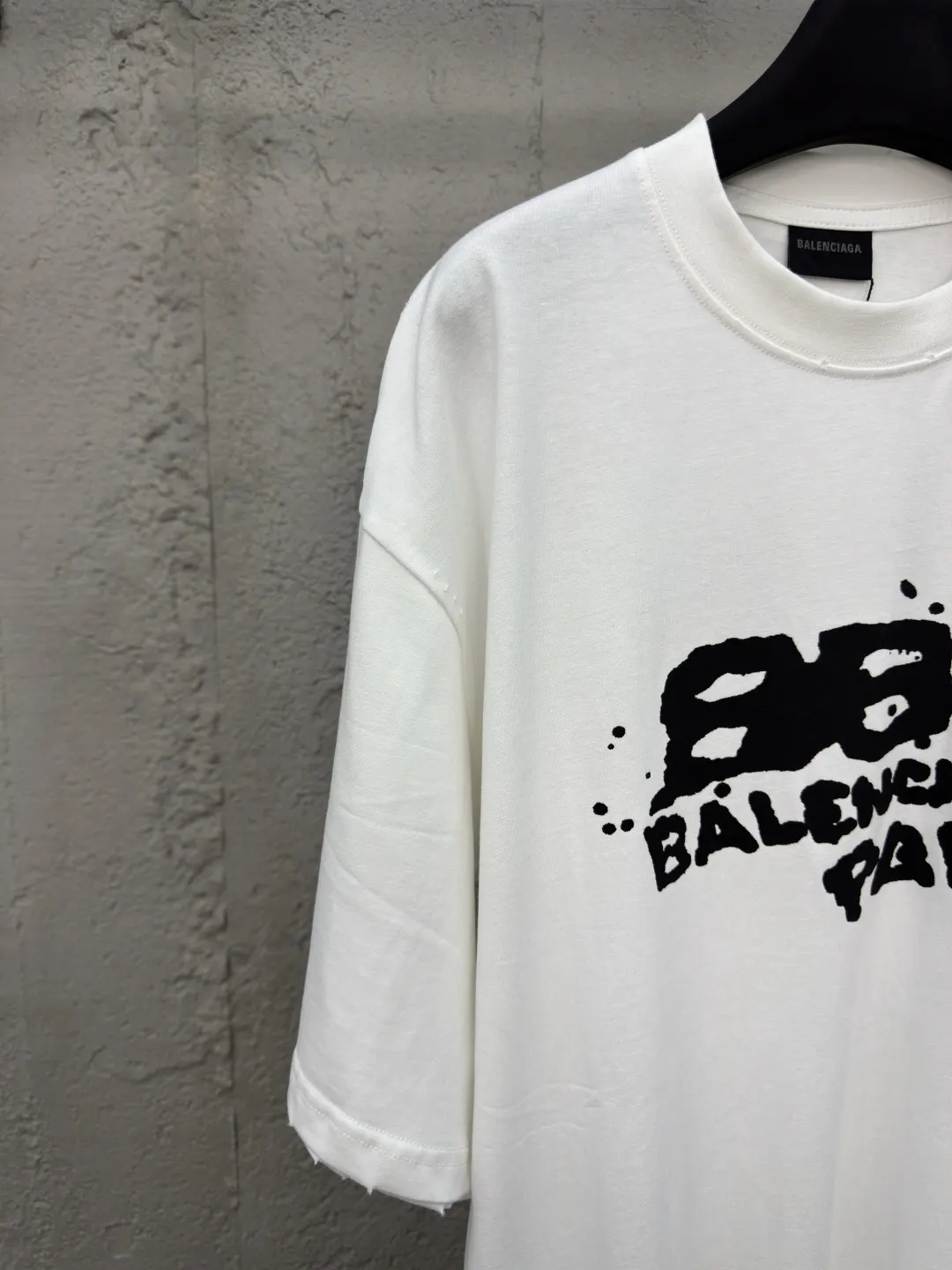 Balenciaga 白色 純棉 Logo 短袖T恤