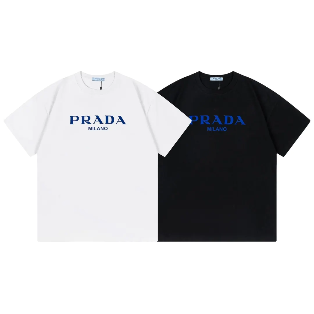 Prada 棉质 字母 Logo 短袖T恤