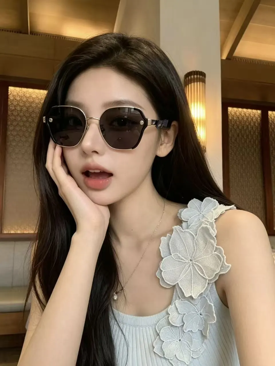 Chanel 墨镜 時尚防晒 太陽鏡