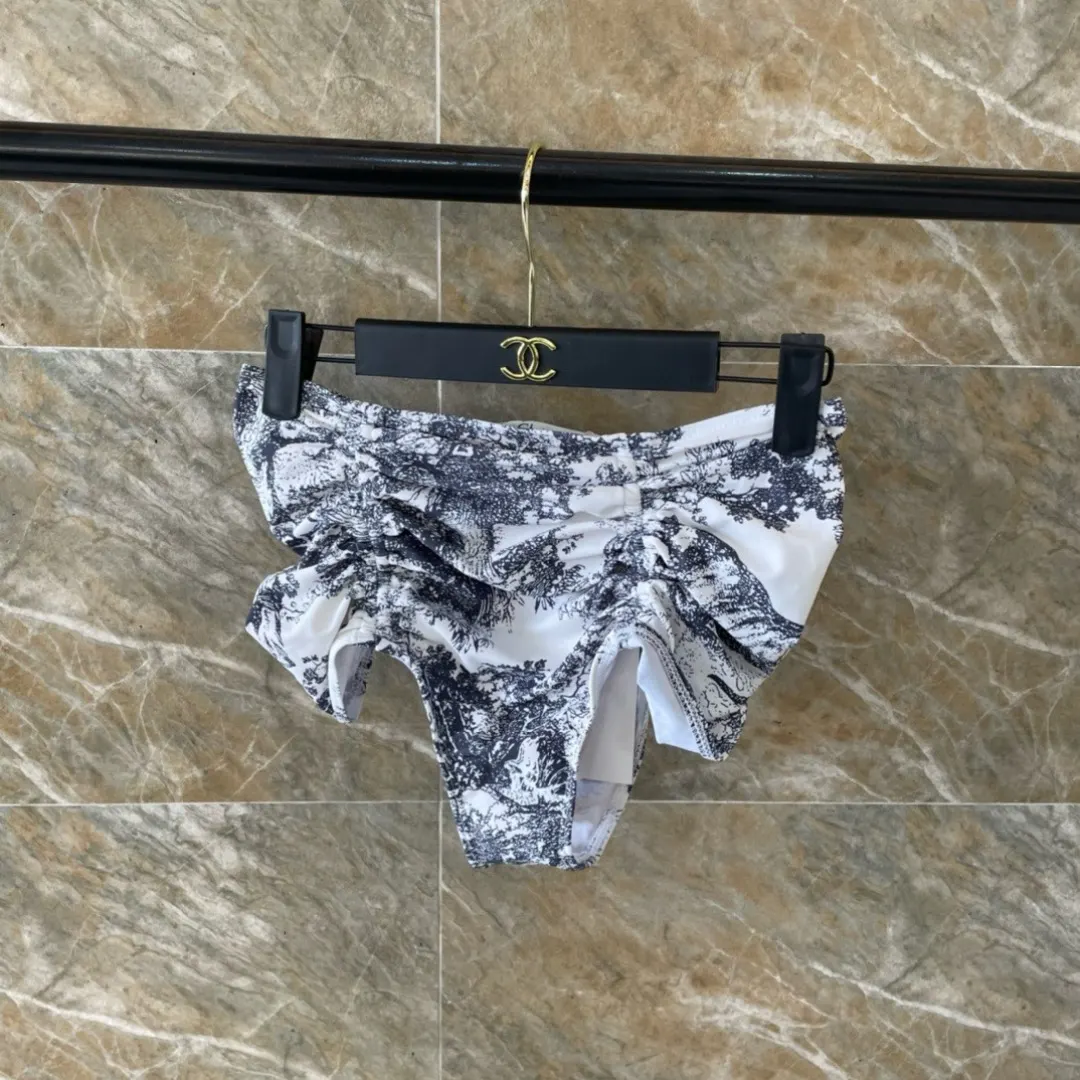 Dior 灰色 印花 泳装