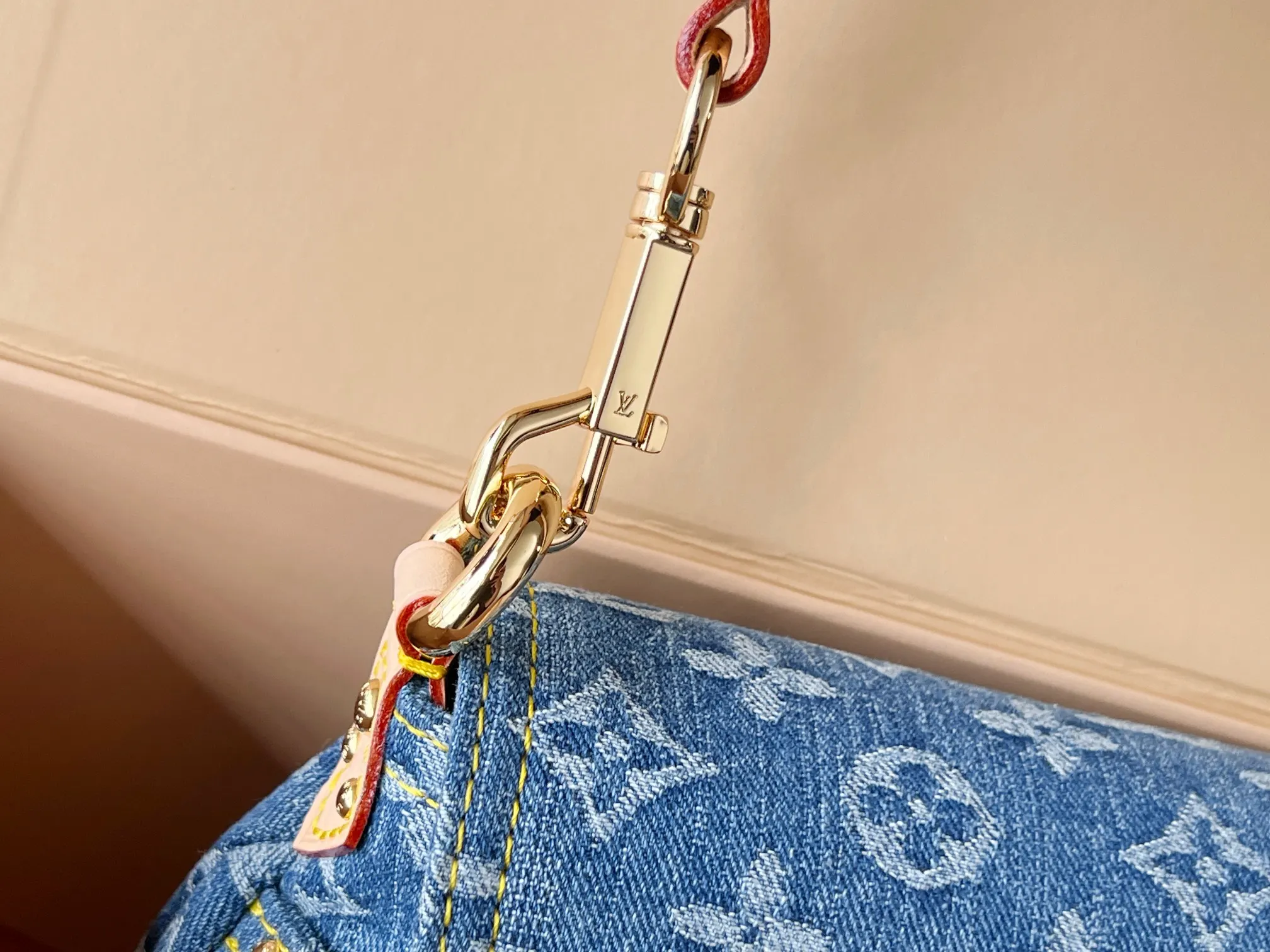 Blue Shoulder Bag Vintage Canvas