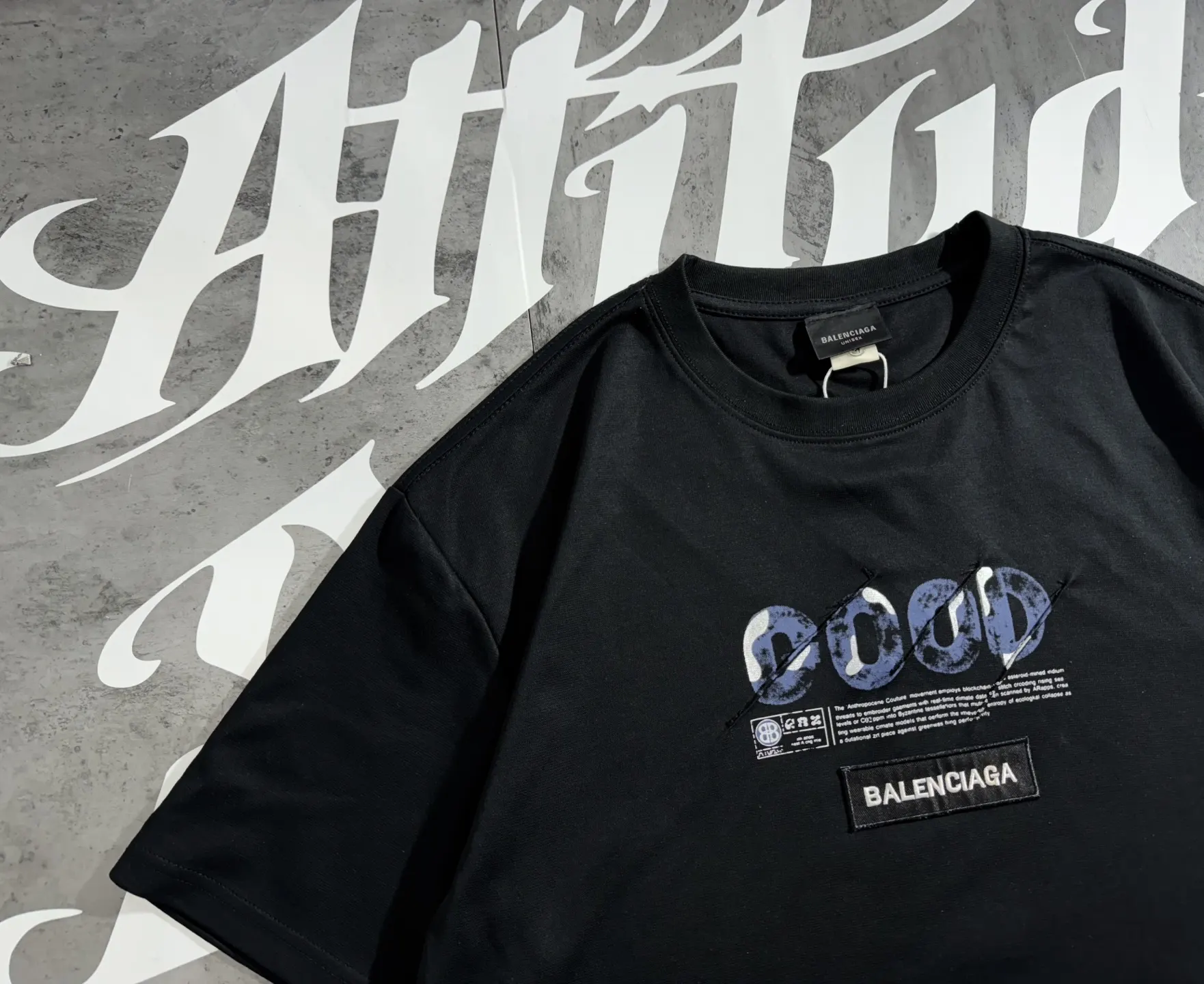 Balenciaga Cotton Logo Short Sleeve T-Shirt Street