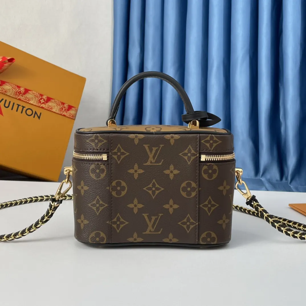 LV 帆布 链条包 精致链条款