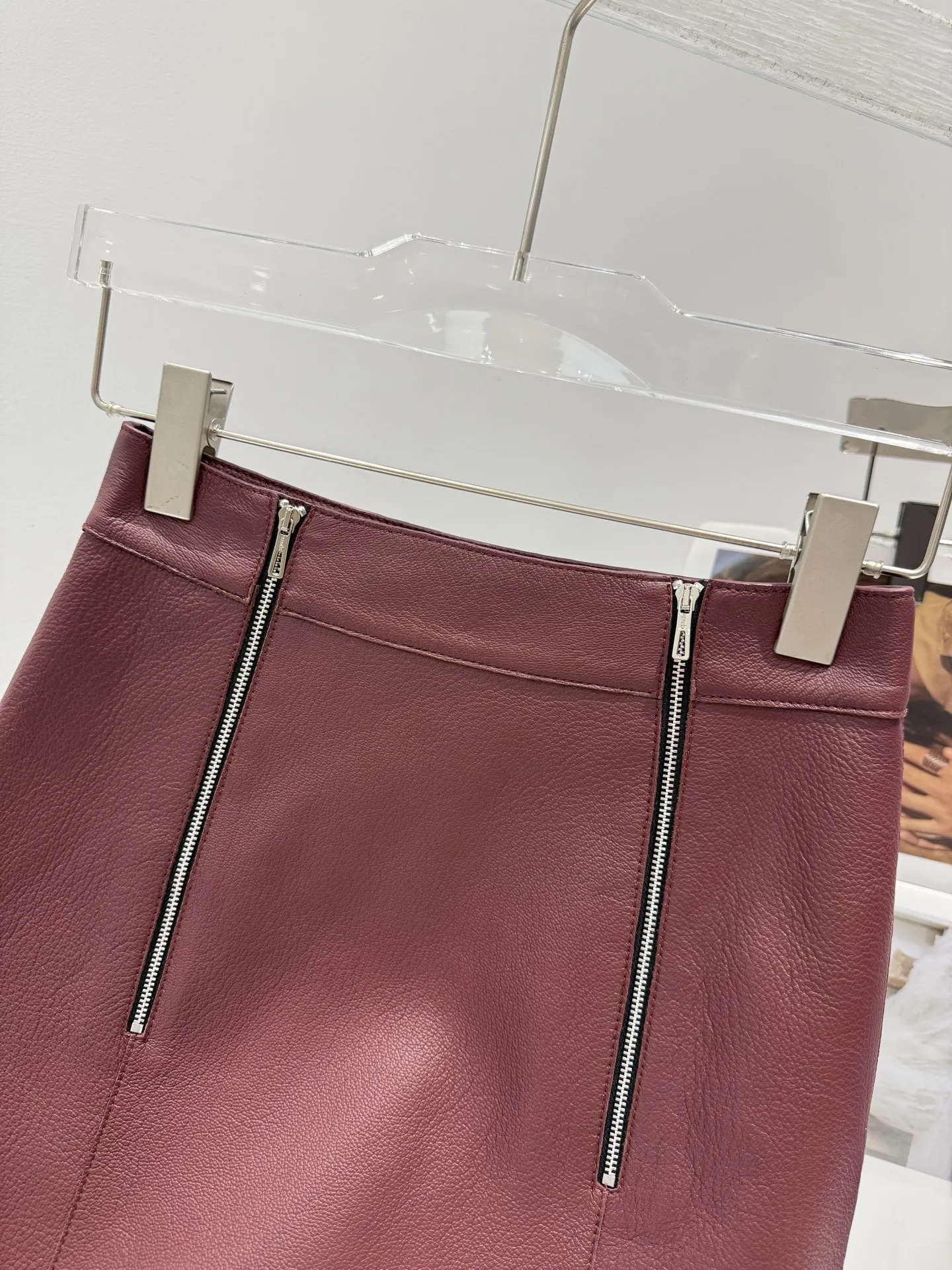 Hermès Leather Skirt