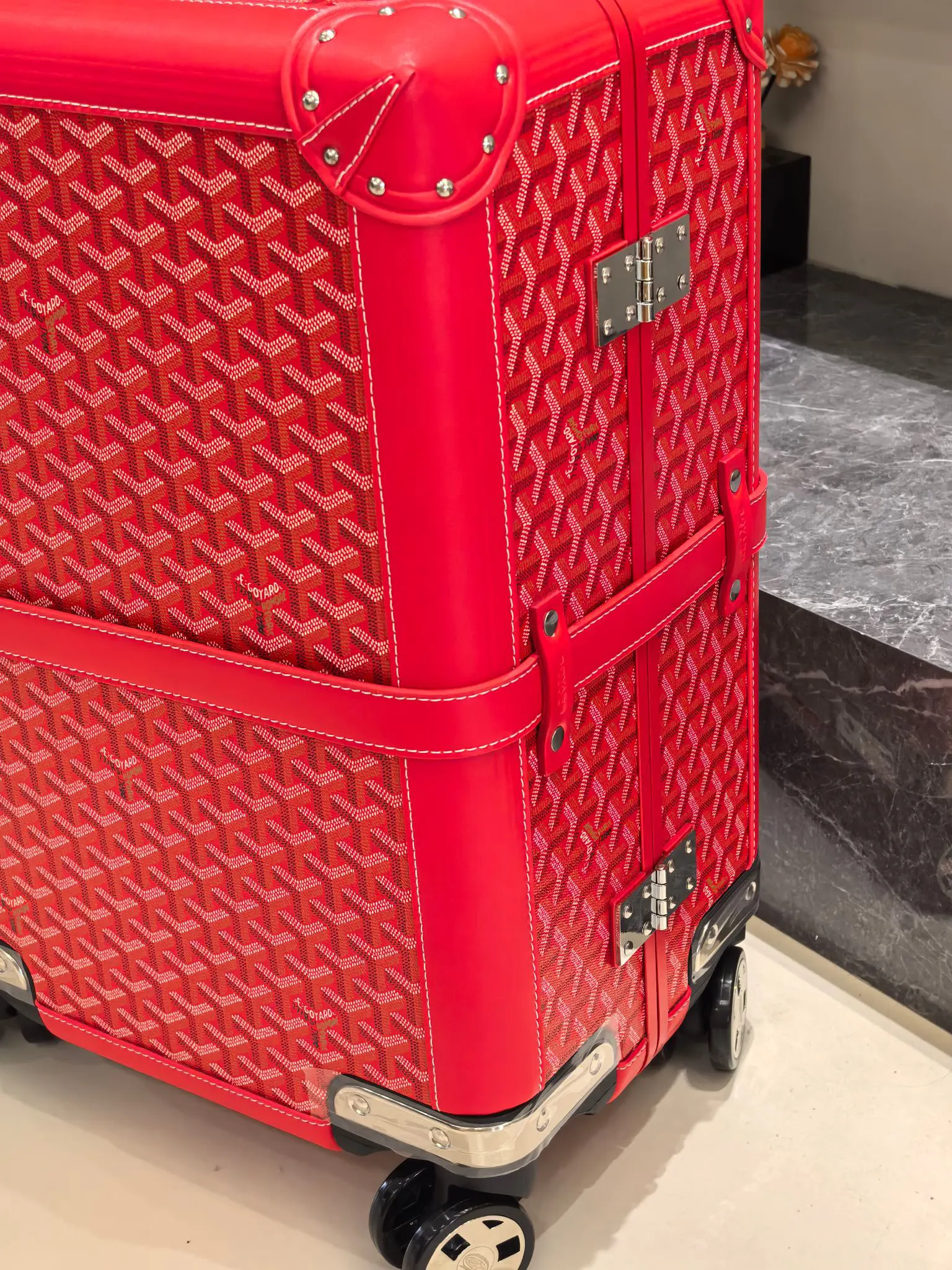 Goyard 戈雅 寸登机箱 全手工精心打造 行李箱 旅行拉杆款 轻便出行款