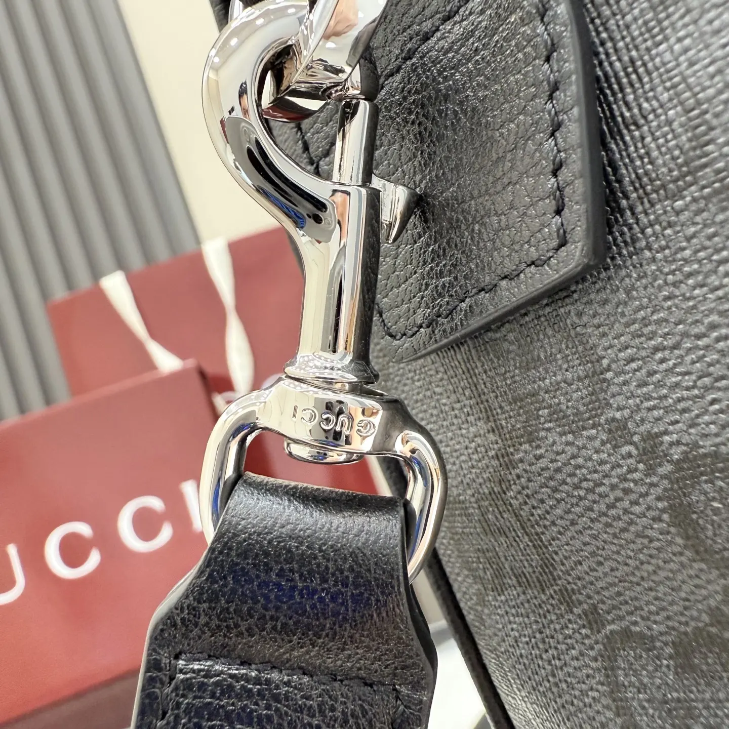 黑色 銀色 帆布 公文包 商務通勤款