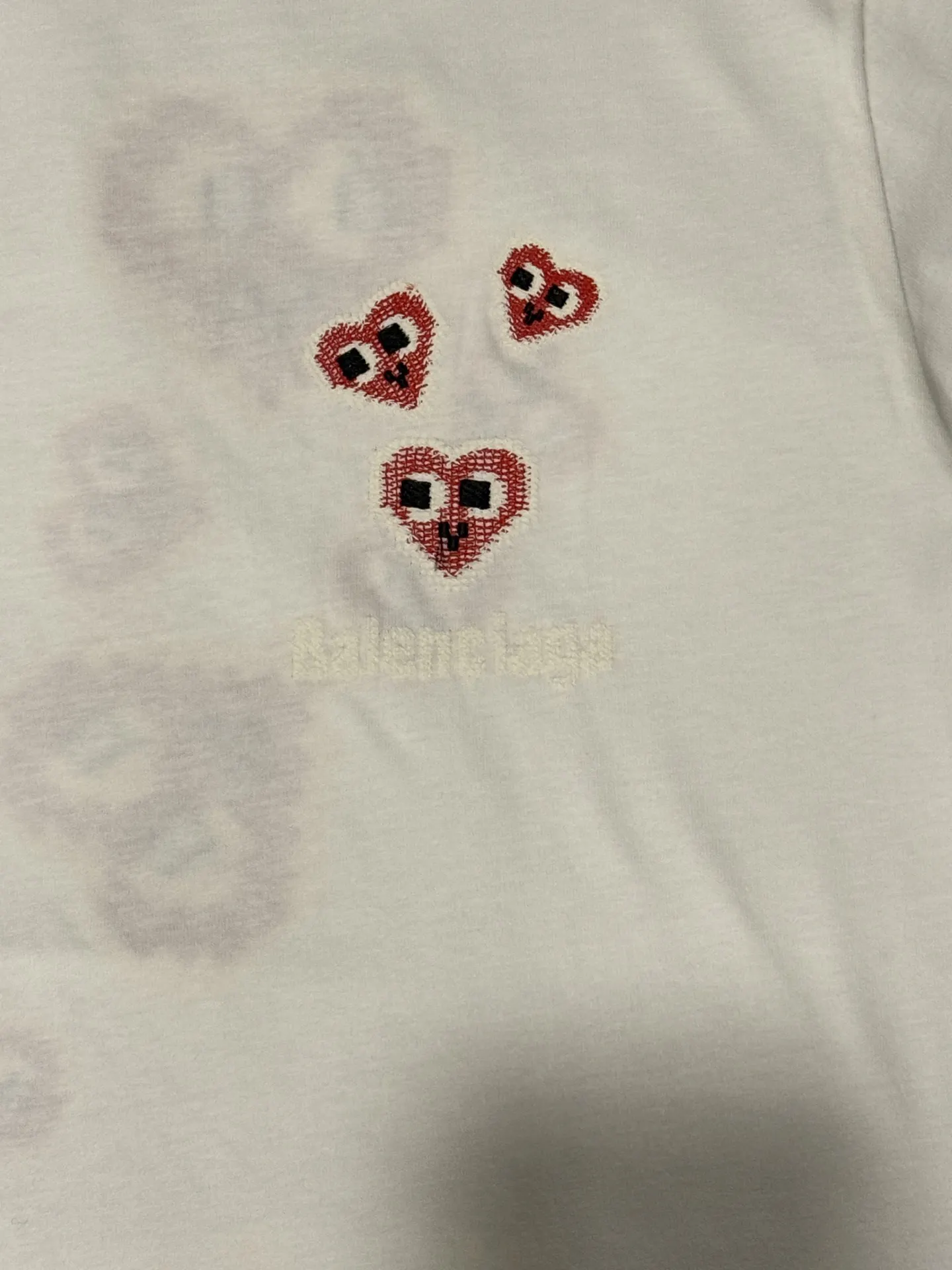 Balenciaga 白色 Logo 字母 短袖T恤 街头休闲款