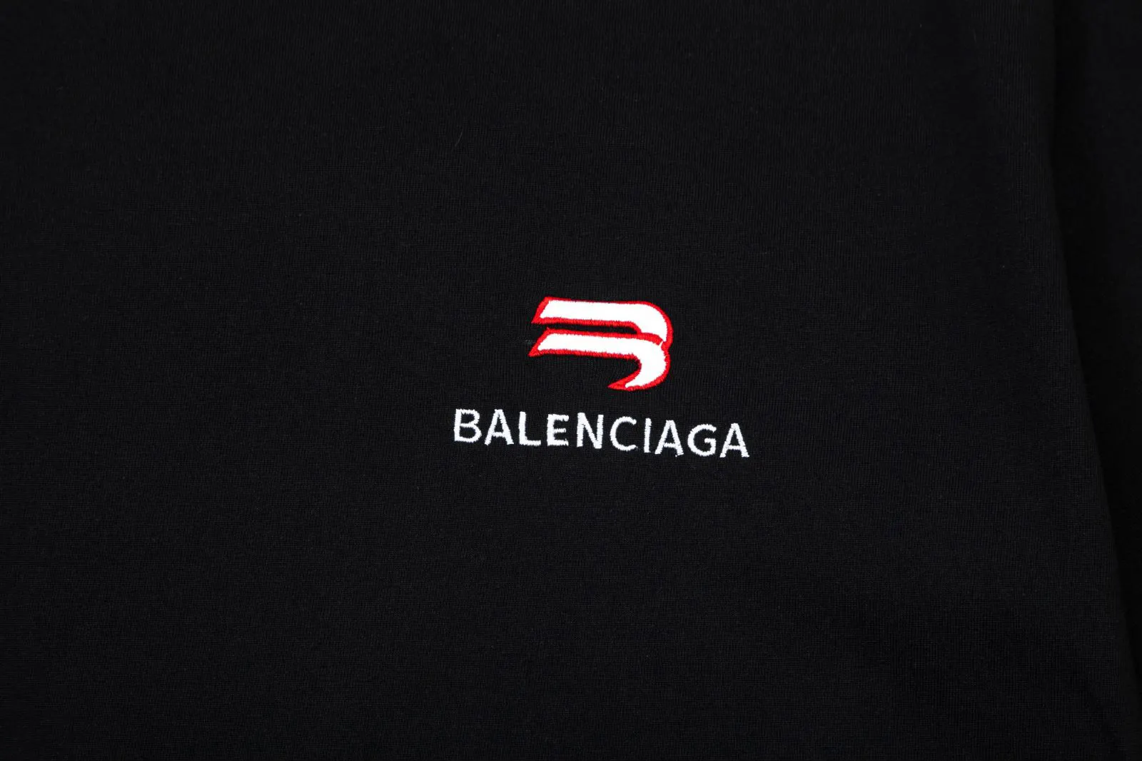 Balenciaga Black Logo Short Sleeve T-Shirt Street
