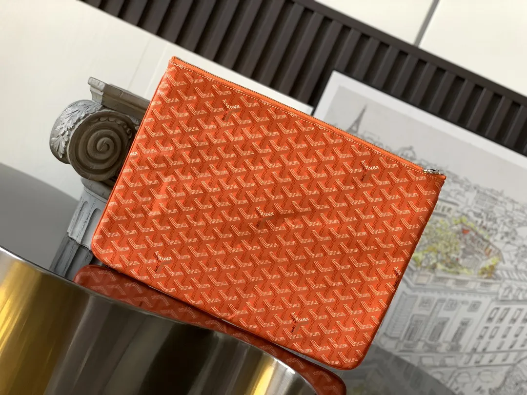 Goyard 橙色 鼎鼎戈雅 手拿包 精致手拿款