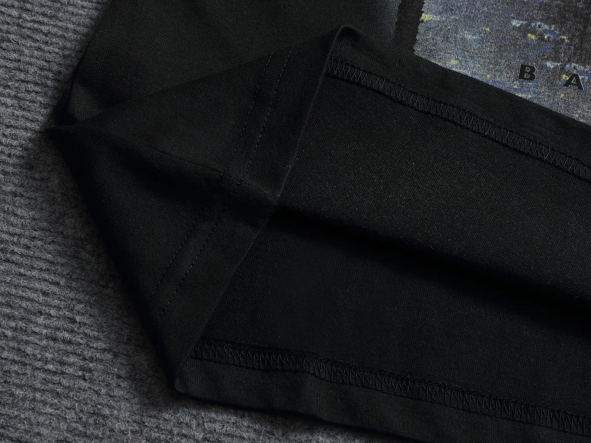 Balenciaga Black Logo Short Sleeve T-Shirt Street