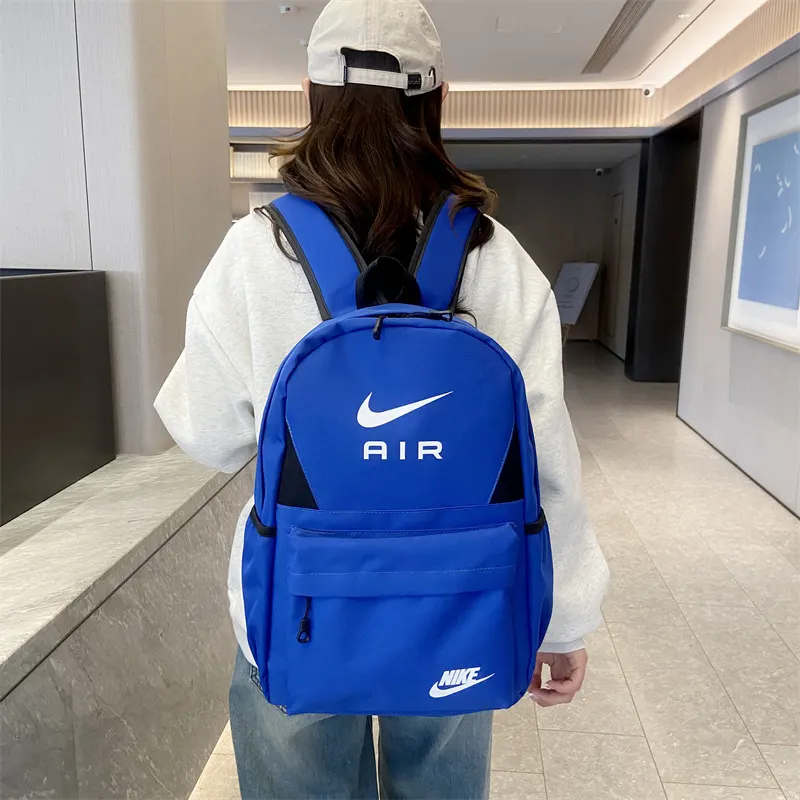 男女同款简约百搭休闲时尚运动旅行校园高中大学生 双肩包 实用双肩款