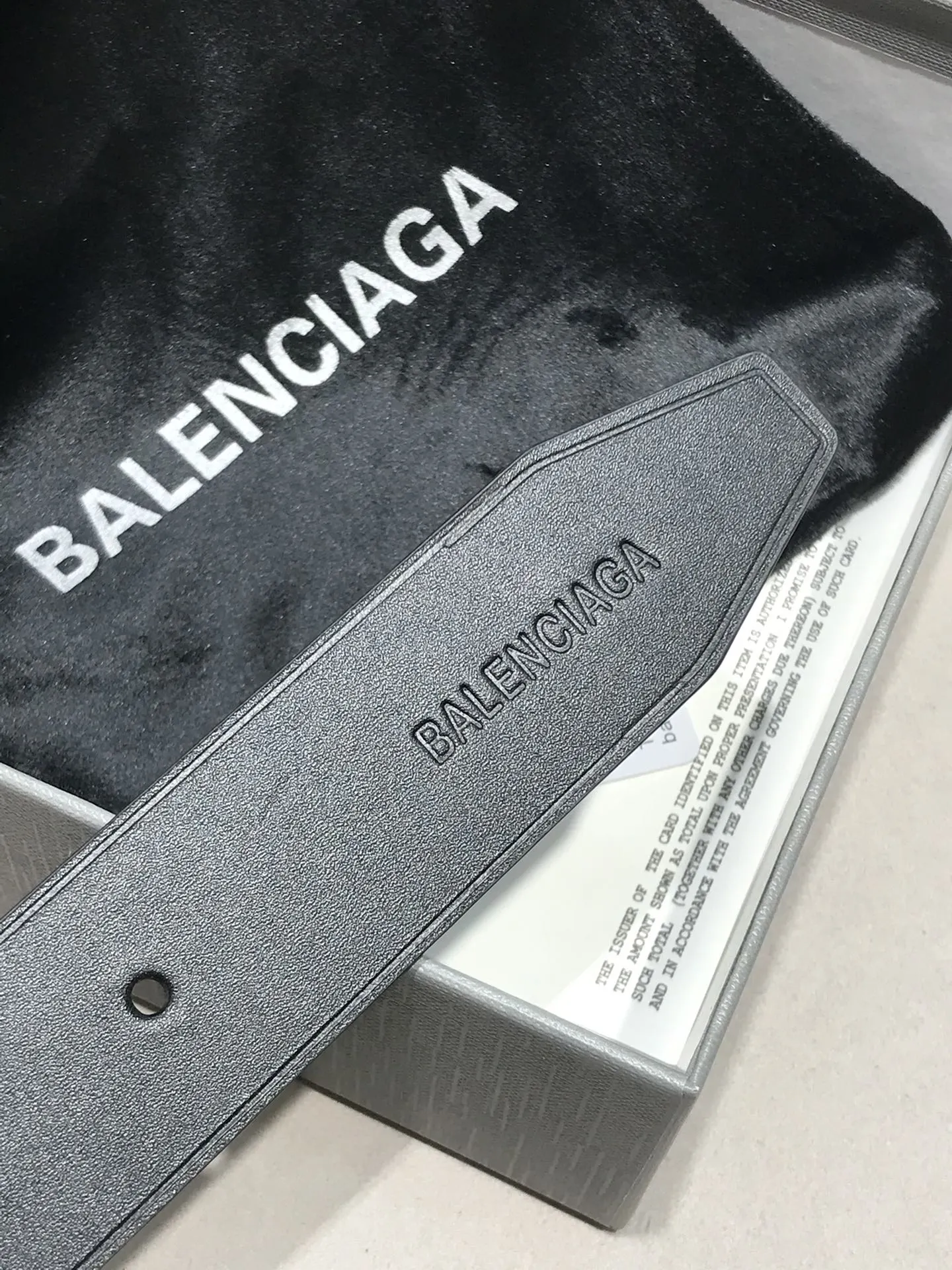 Balenciaga Black Belt
