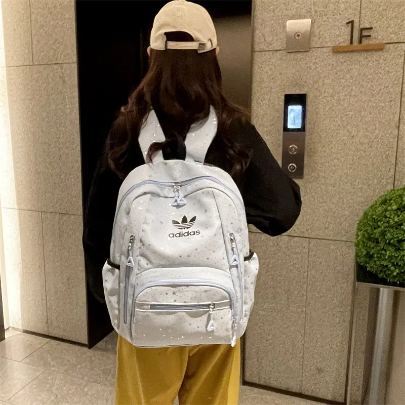 街头潮流运动休闲个性满天星运动学院风高中大学 双肩包 实用双肩款