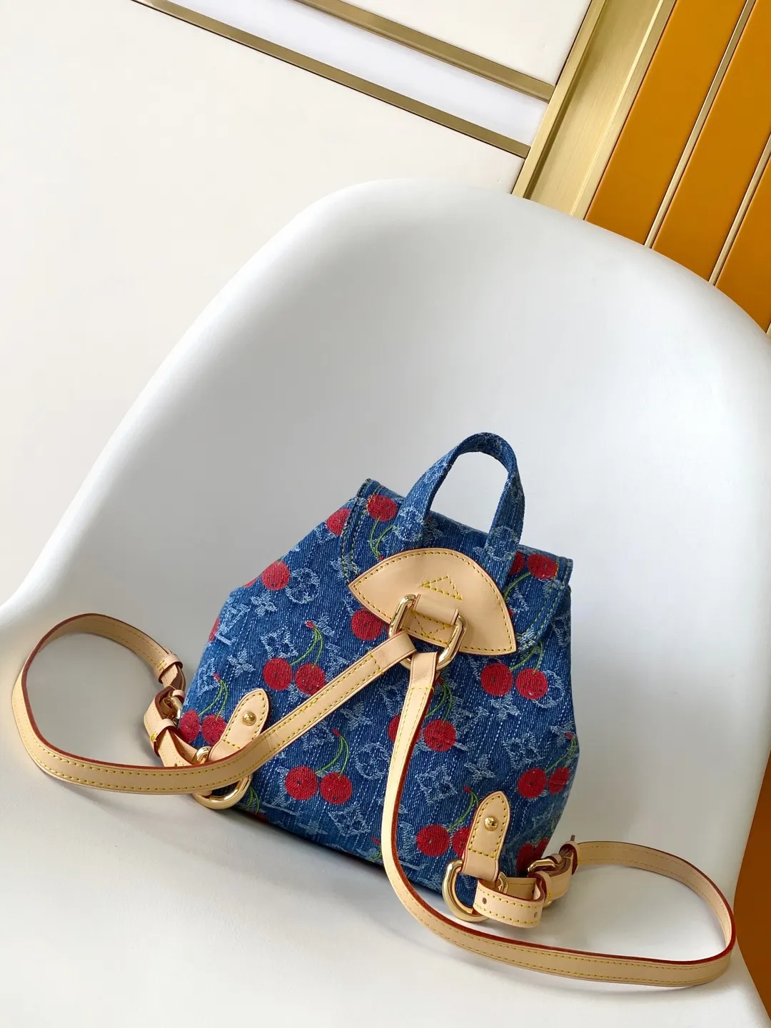 LV 丹宁 牛皮 收纳包 旅行收纳款