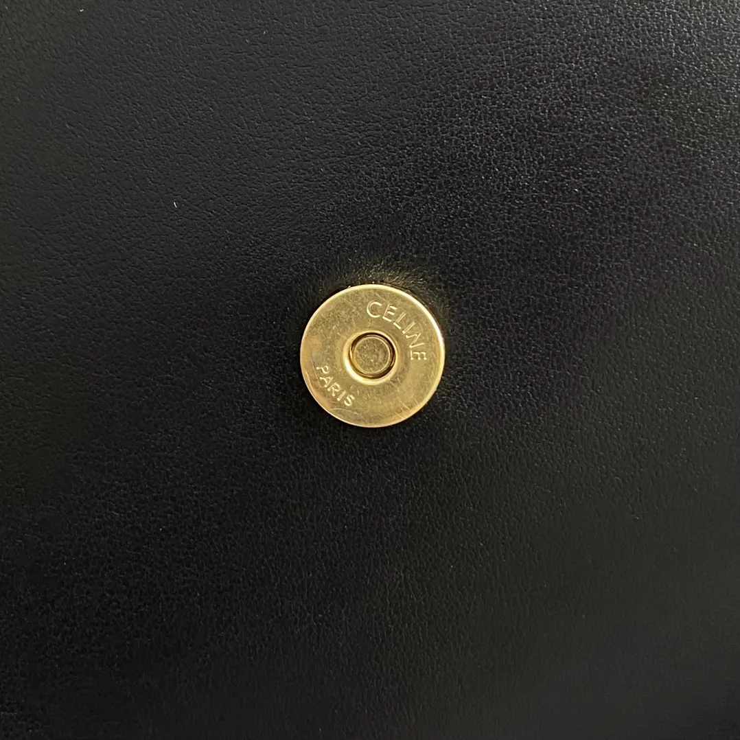 Triomphe 黑色 金色 小牛皮 水桶包 休闲水桶款