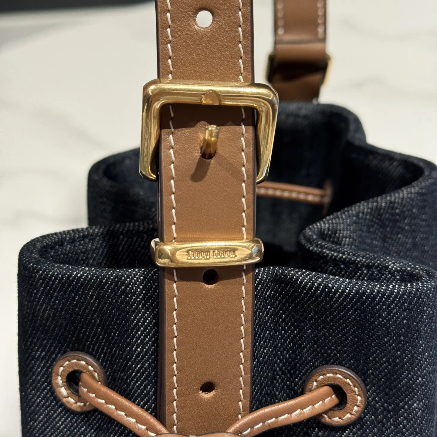 Bucket Bag Casual Leather