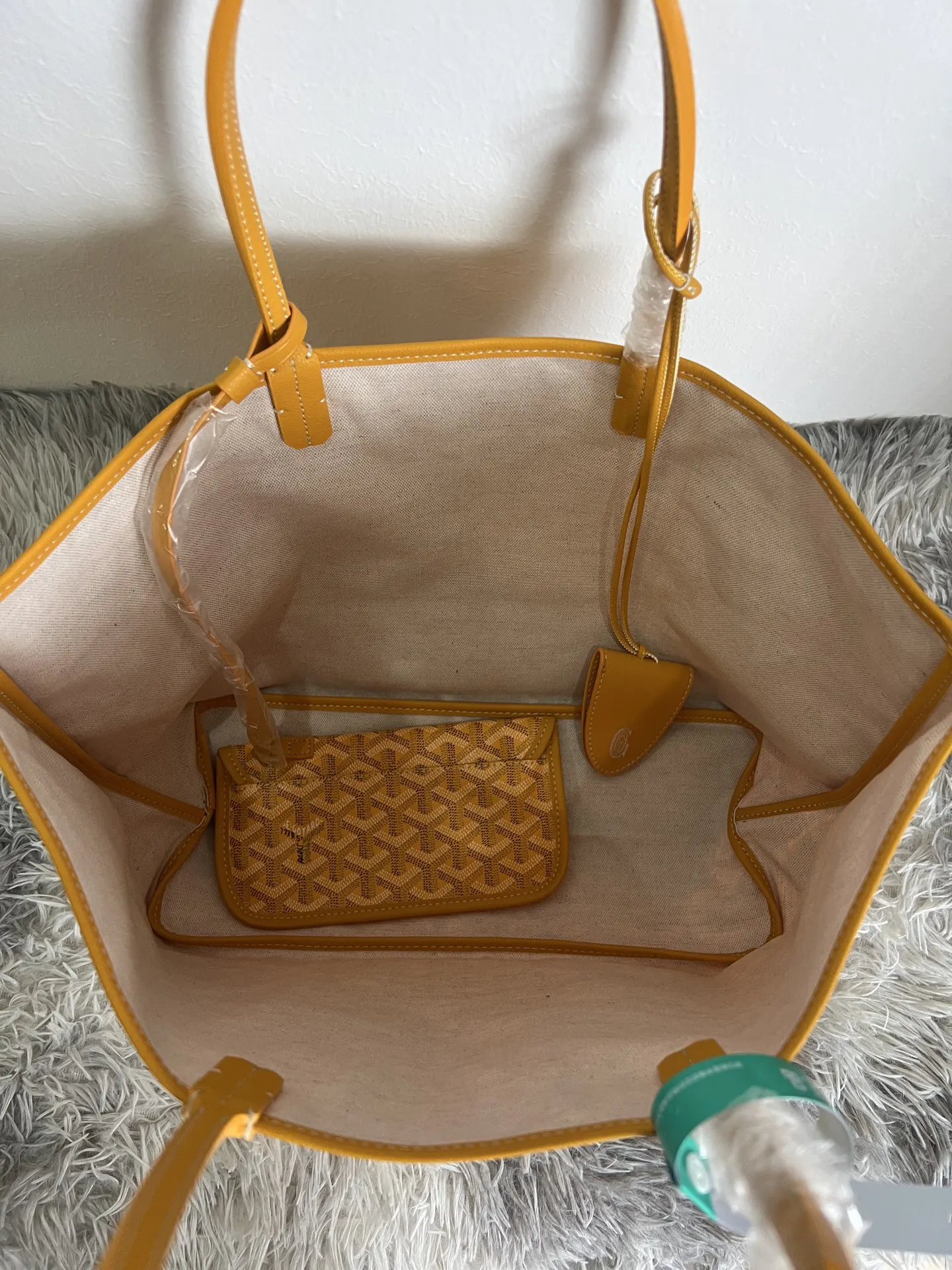 Yellow Tote Bag Leather
