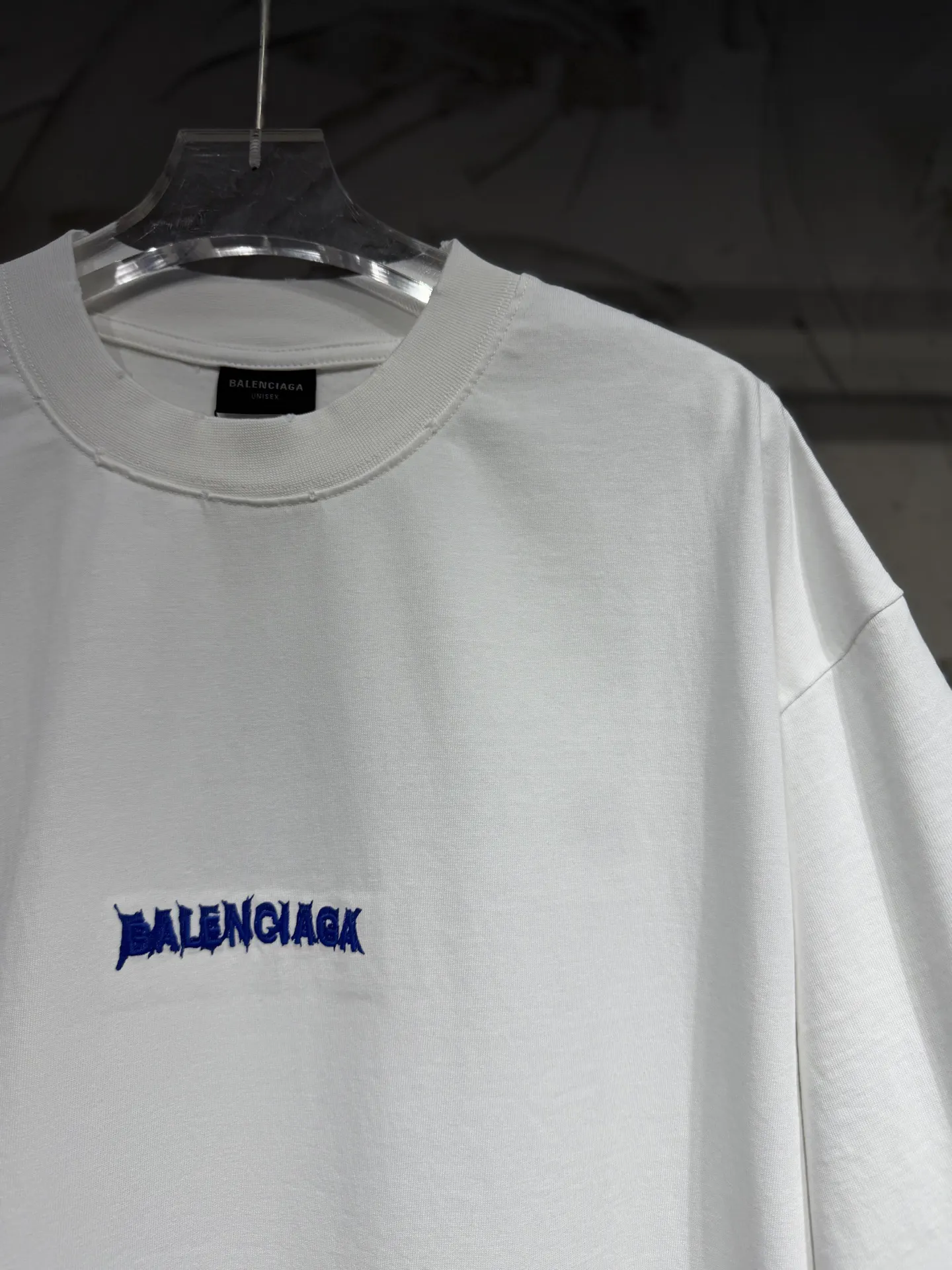Balenciaga 26SS 粉色 Logo 字母 短袖T恤