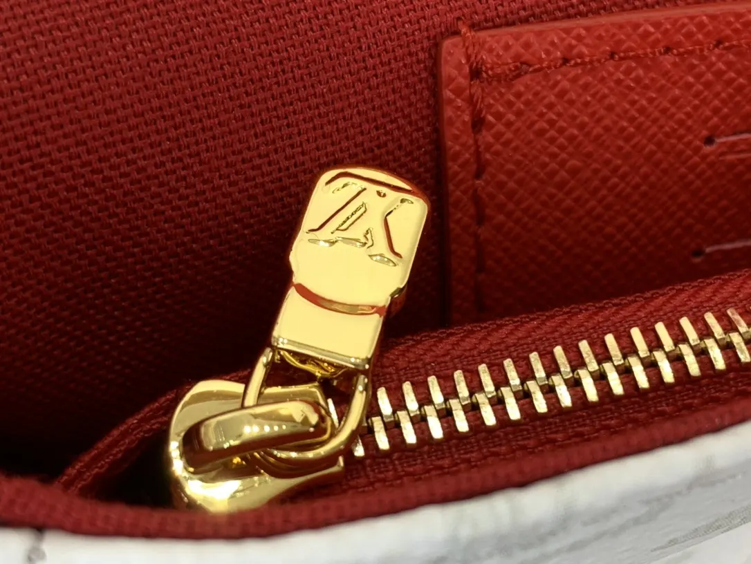 LV 白色 帆布 链条包 精致链条款