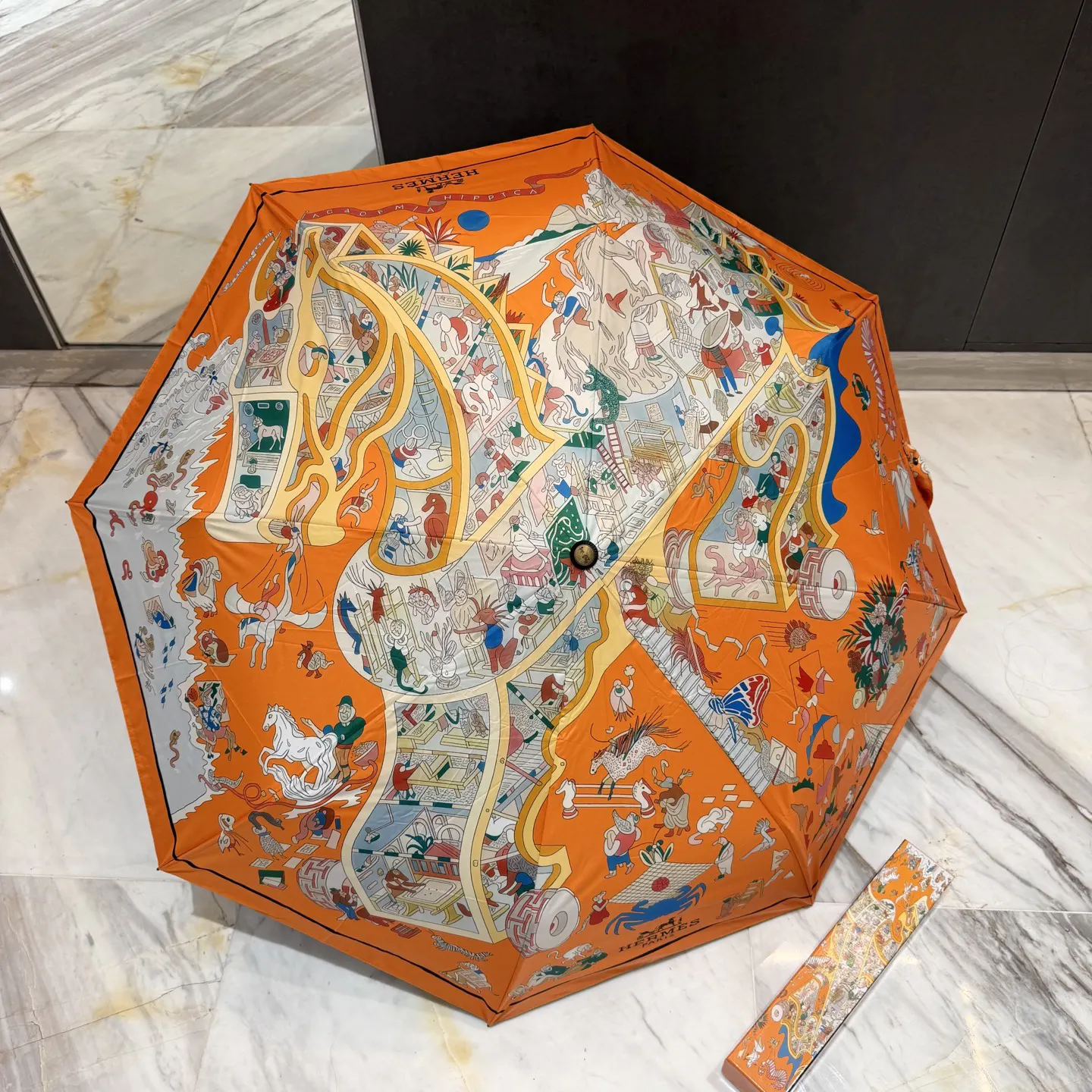 Hermès 黑色 雨伞 精致配饰