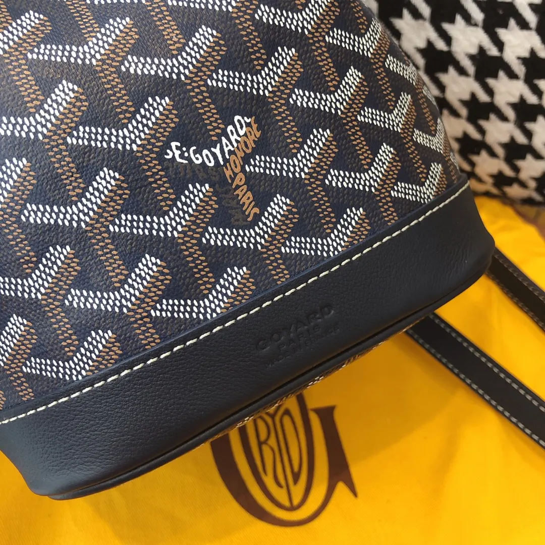 Goyard 老花 蓝色 帆布 水桶包 休闲水桶款