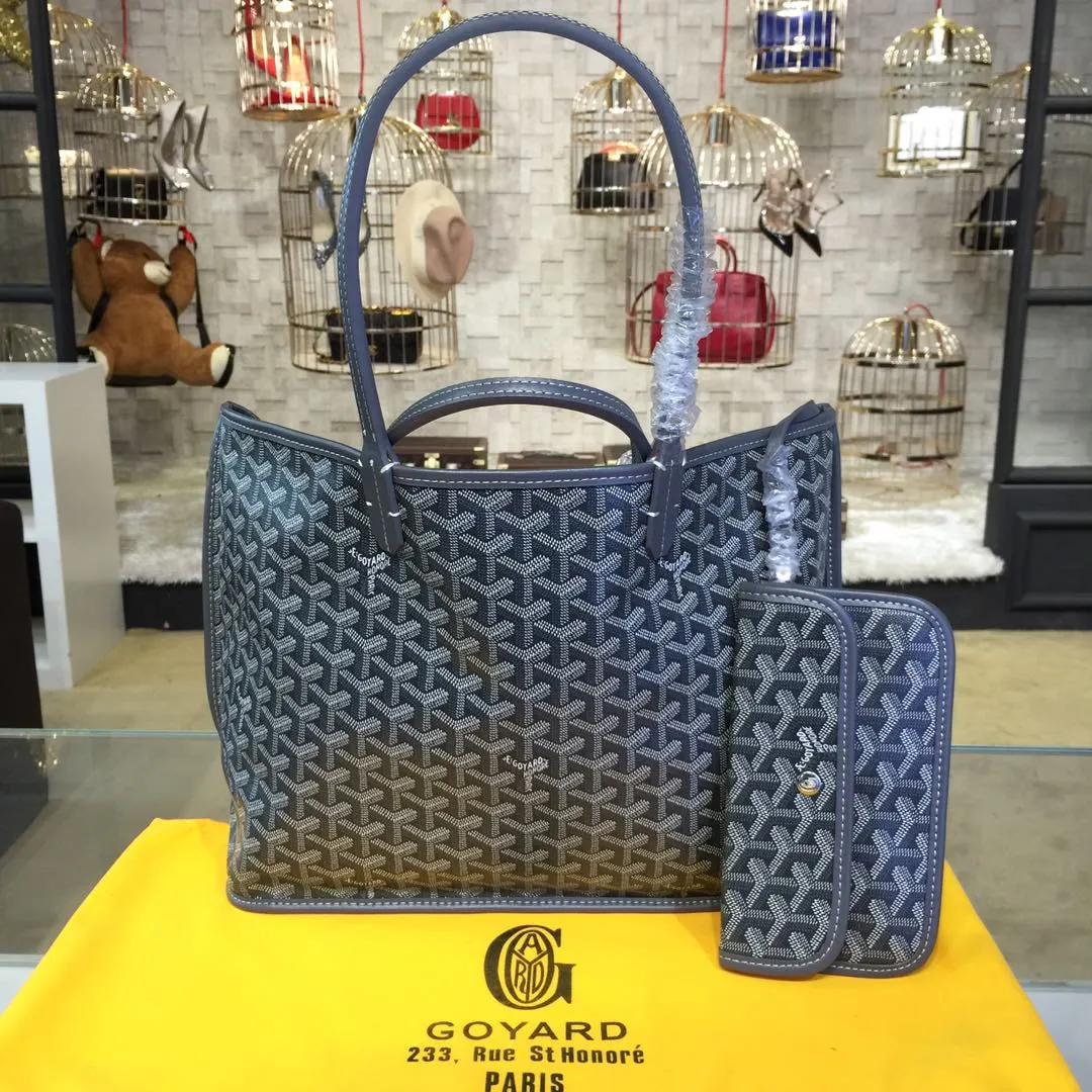 Goyard 戈雅 双面可用 充满法式优雅 订制Y字母涂鸦料 皮轻 旅行袋 大容量旅行款