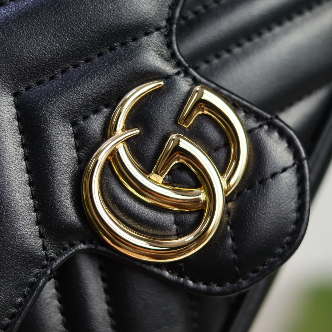 Gucci Marmont 牛皮 链条包 精致链条款