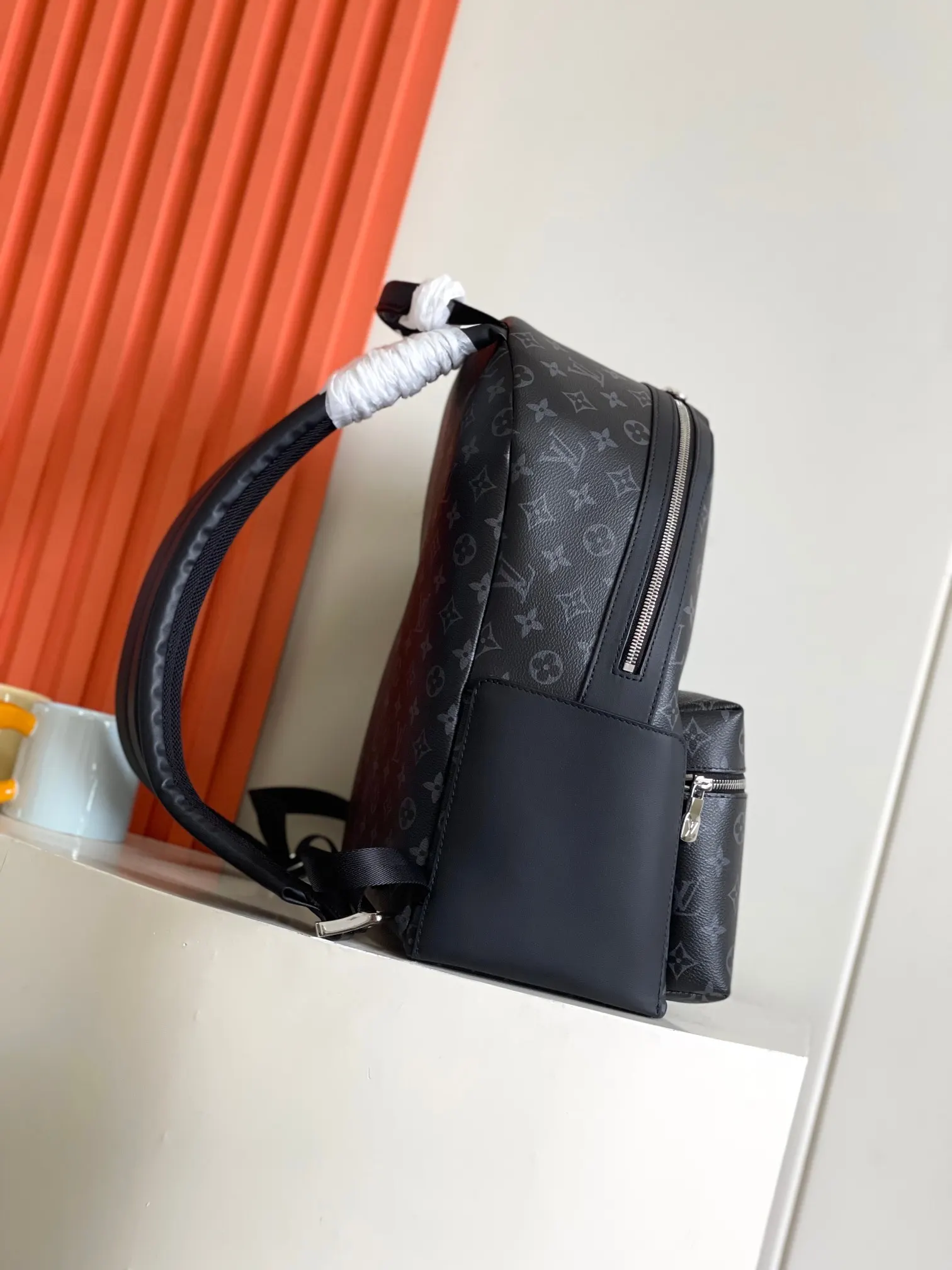 LV Discovery Black Embossed Backpack Image 2 LV Discovery Black Embossed Backpack Image 2