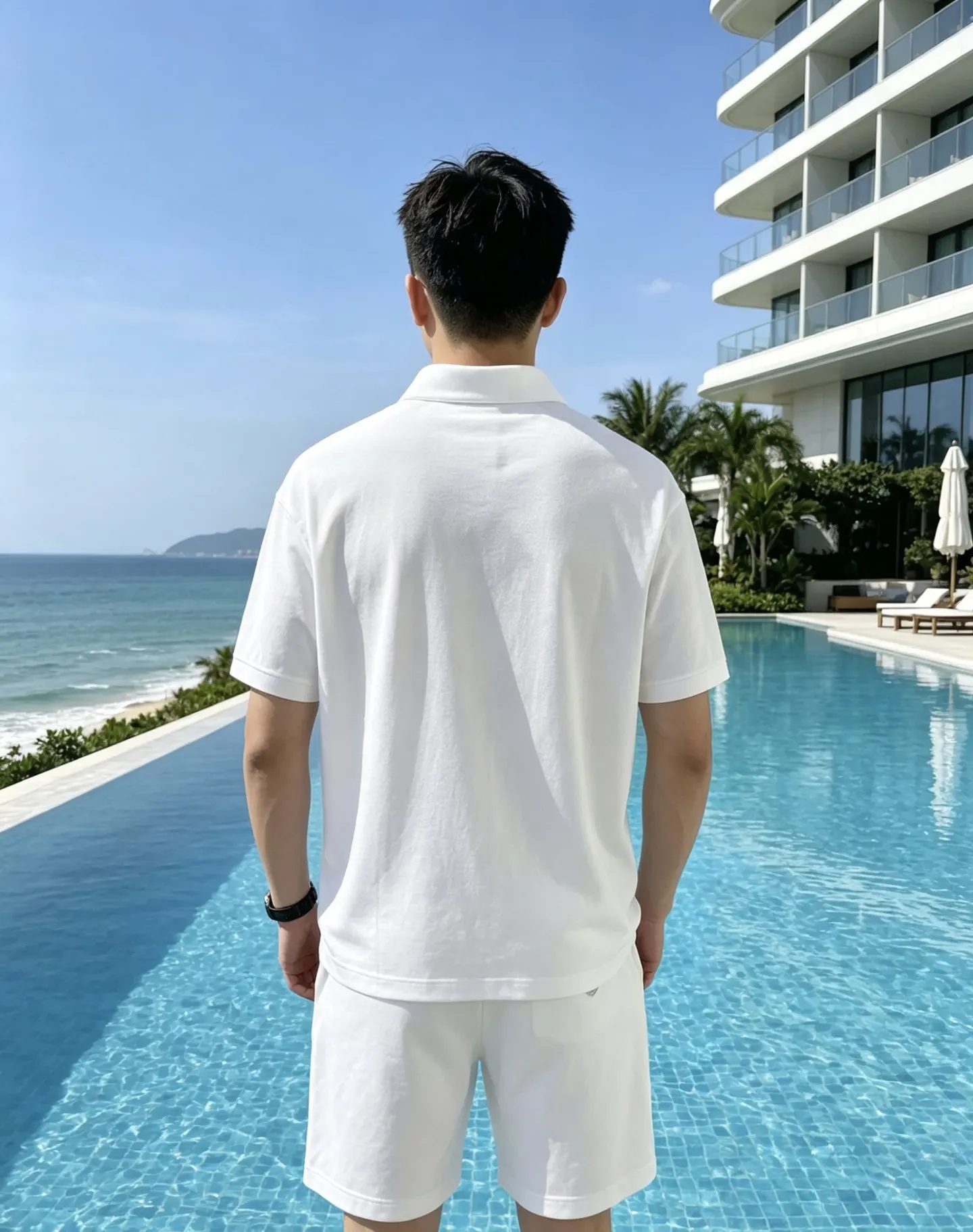 Prada Logo Embroidered Polo Shirt