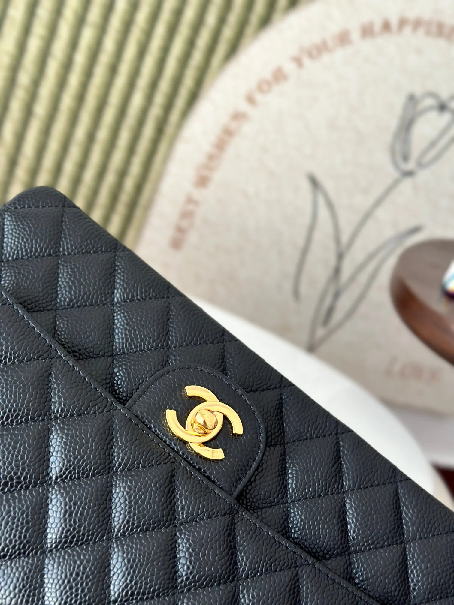 Audemars Piguet 黑色 金色 牛皮 鏈條包 精致鏈條款