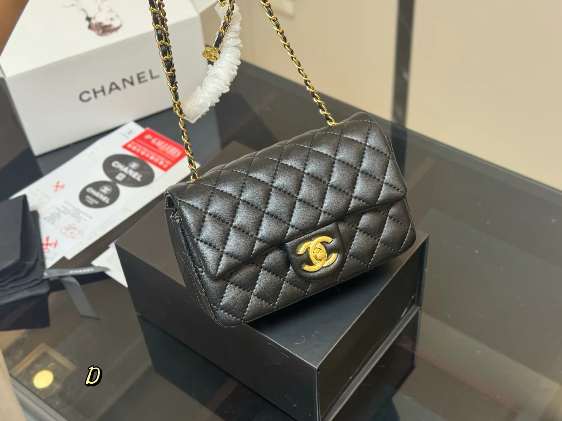 CHANEL 双c方 斜背包 輕便斜挎款