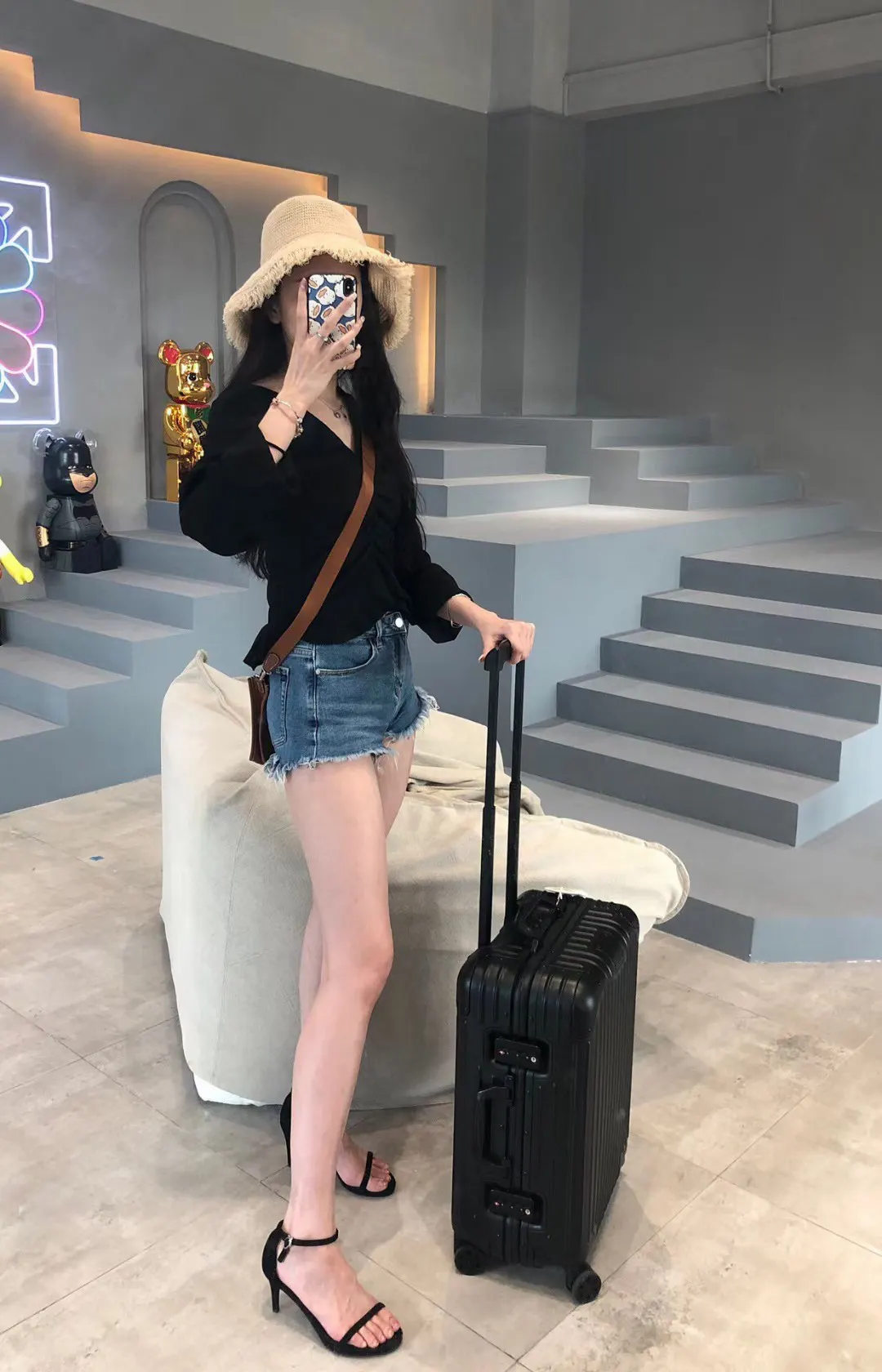 上身效果 行李箱 旅行拉杆款 輕便出行款
