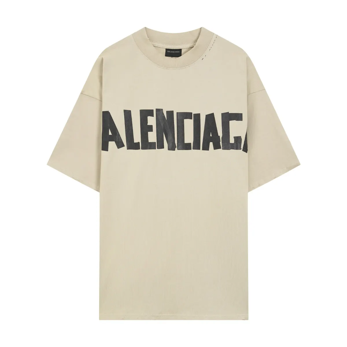 Balenciaga 杏色 短袖T恤 街头休闲款