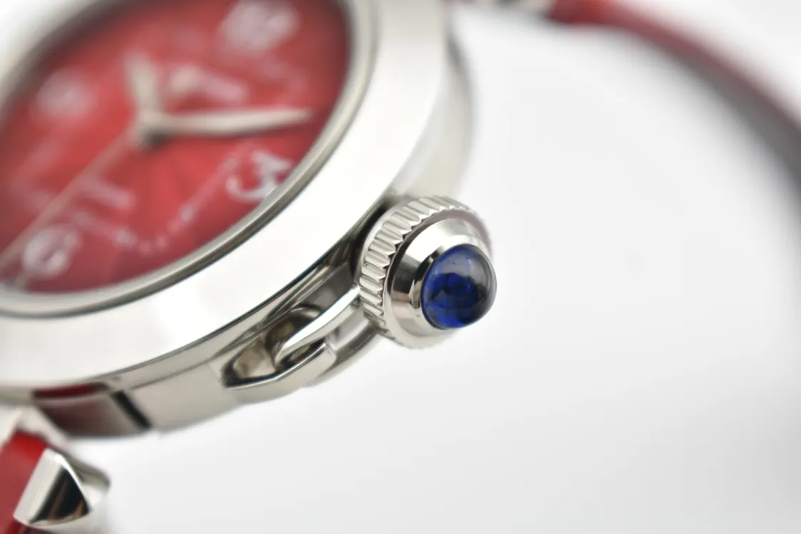 White Blue Watch Classic Leather