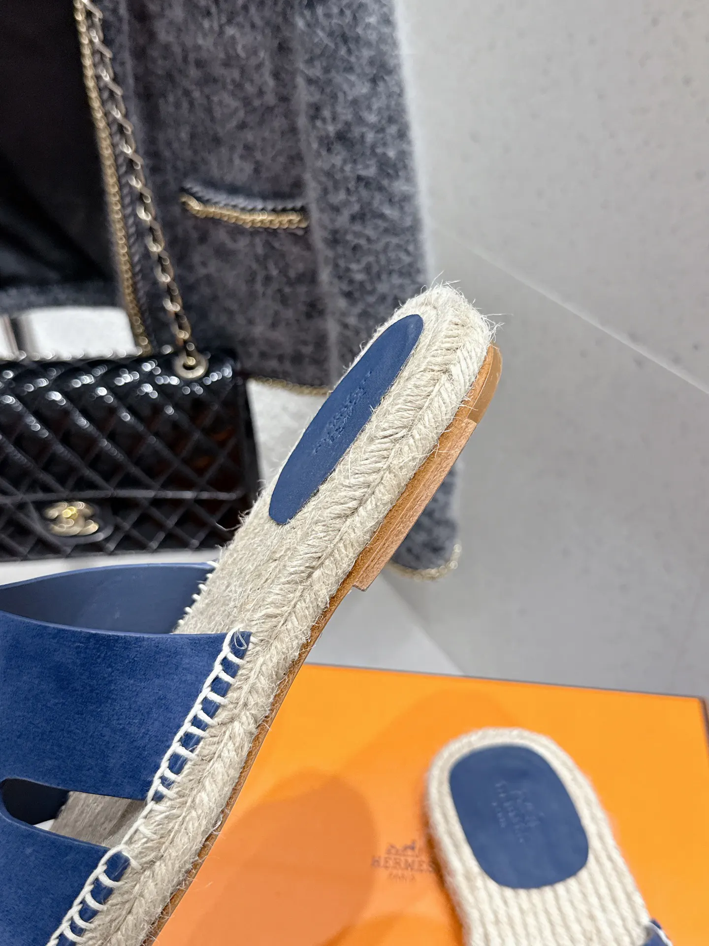 Hermès 牛皮 拖鞋 舒适