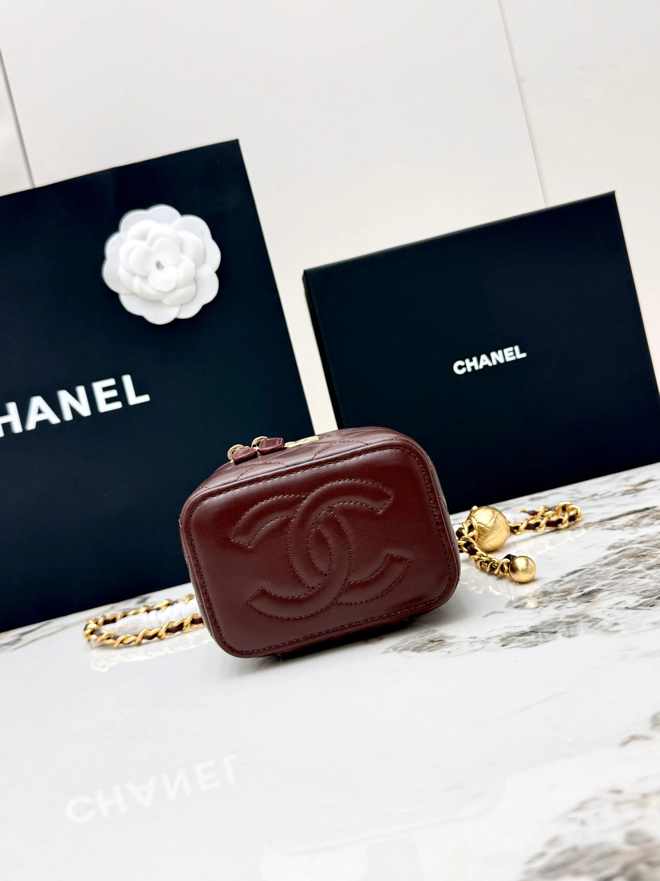 CHANEL 金色 羊皮 鏈條包 精致鏈條款