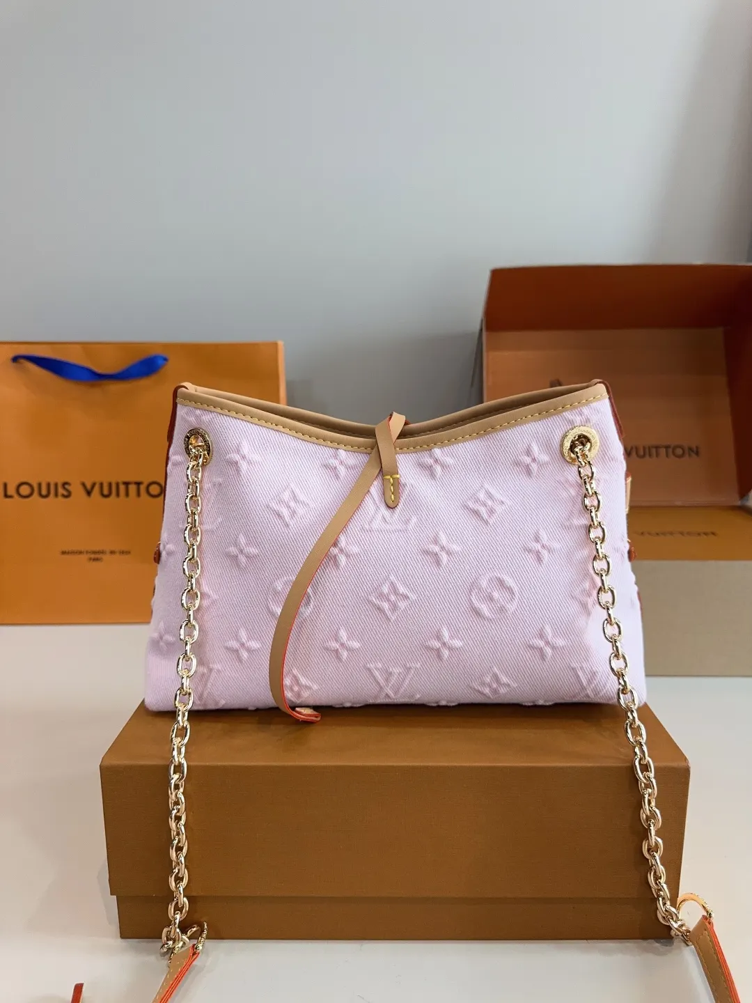 LV CarryAll 最强者CarryAll 可爱休闲 斜挎包 轻便斜挎款