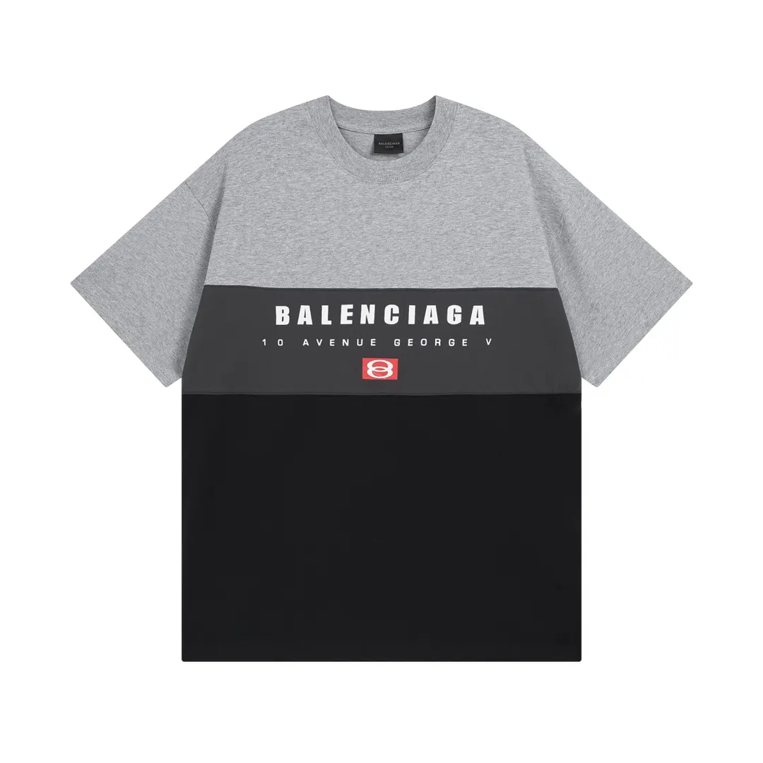 Balenciaga 纯棉 Logo 短袖T恤 宽松休闲