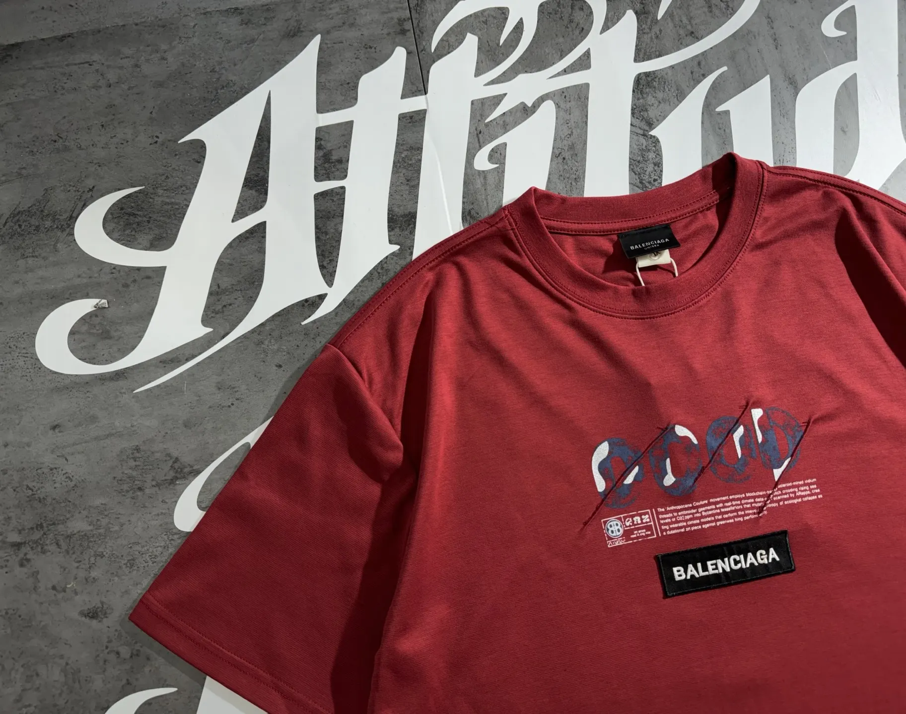 Balenciaga Cotton Logo Short Sleeve T-Shirt Street