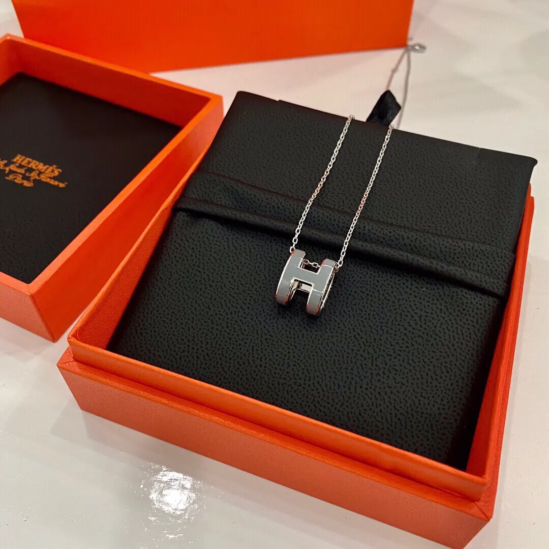 Hermès 灰色 项链