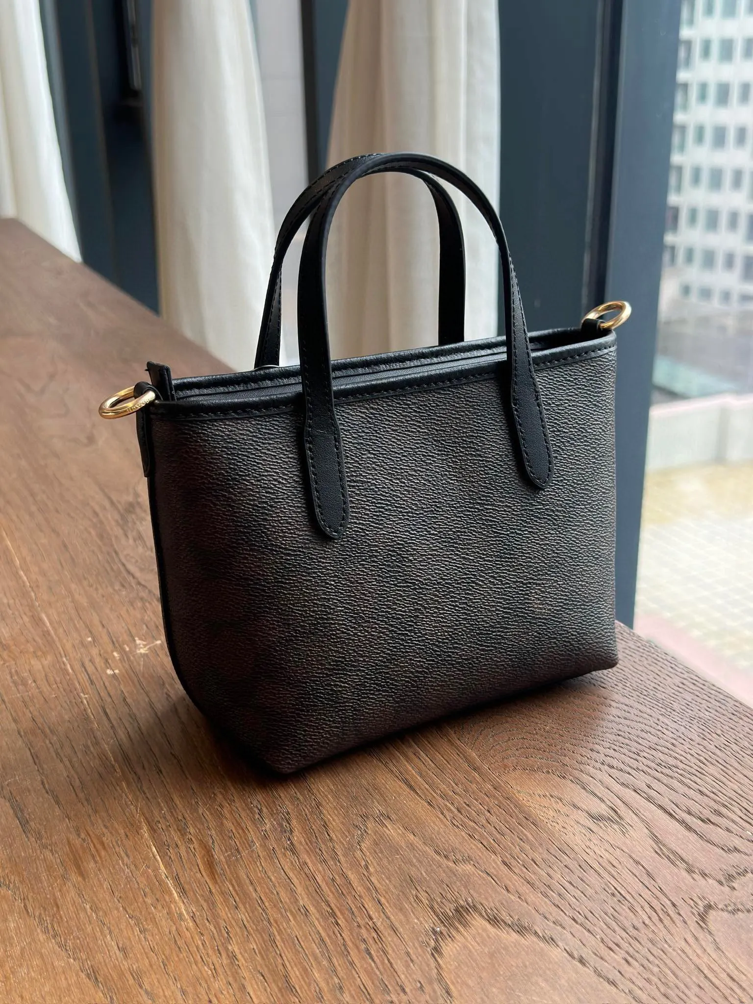 Coach Mini购物袋 City迷你拉链 托特包 大容量托特款