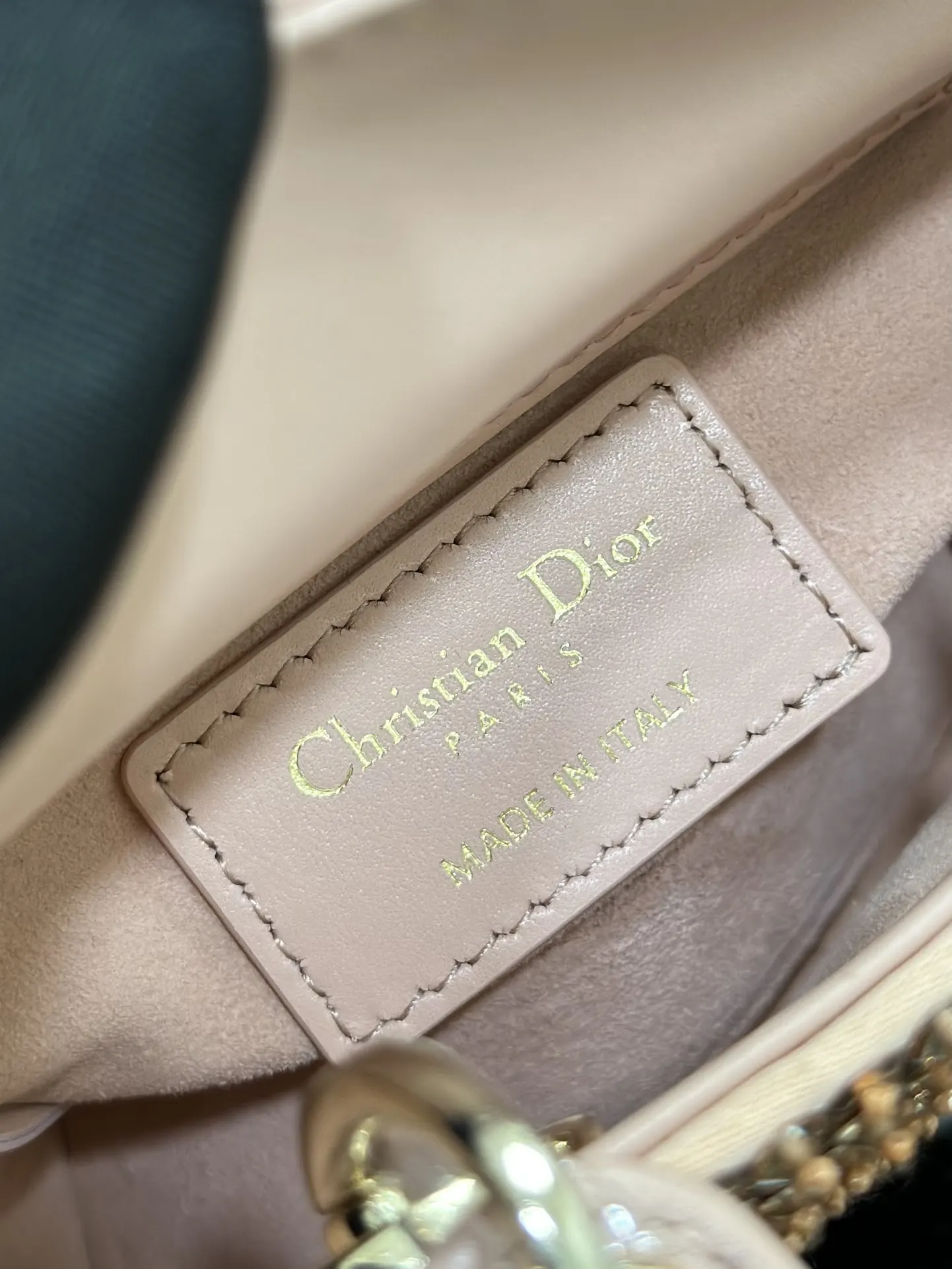 Dior Gold Chain Bag