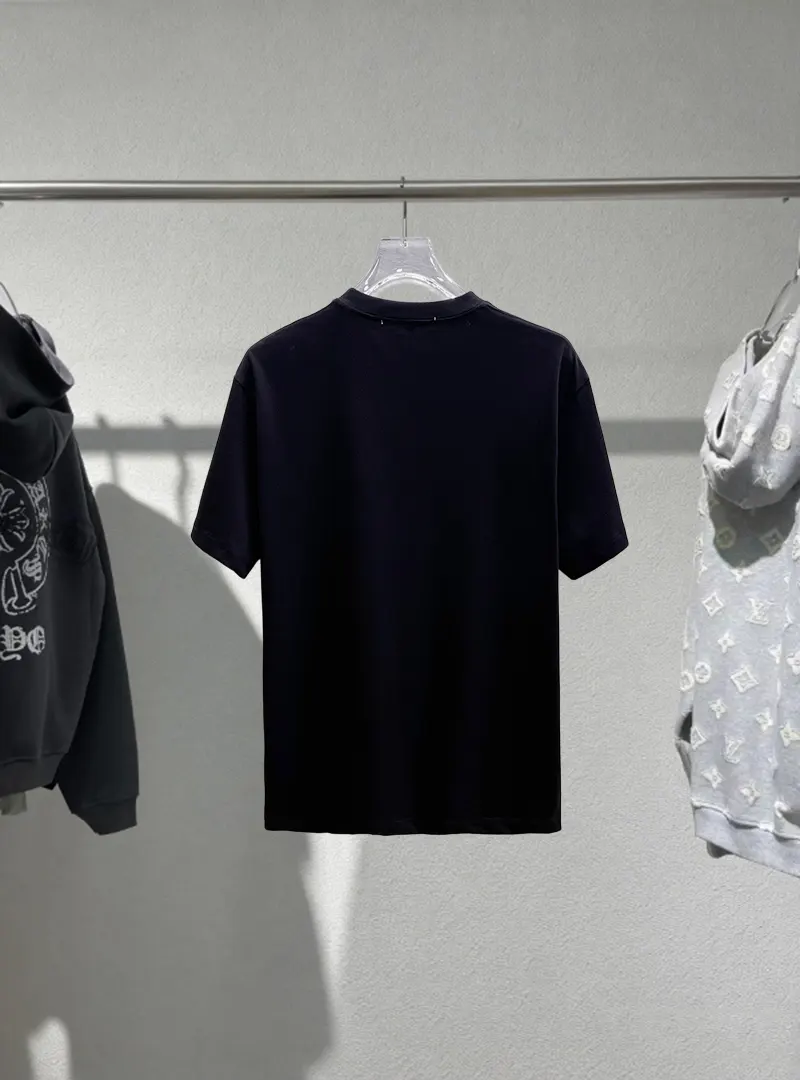 Dior 黑色短袖T恤 面料细节款