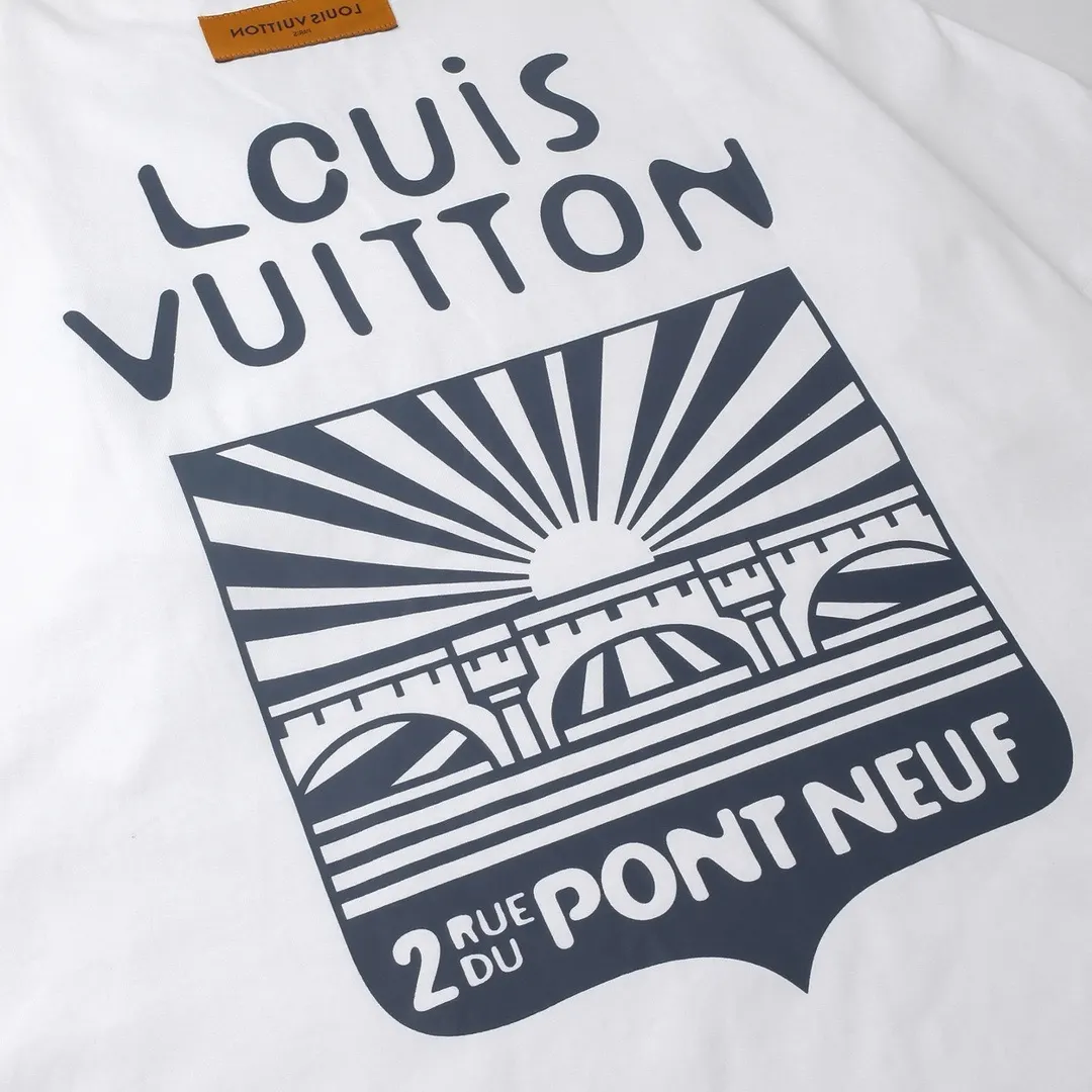 Louis Vuitton 白色 Logo 印花 短袖T恤