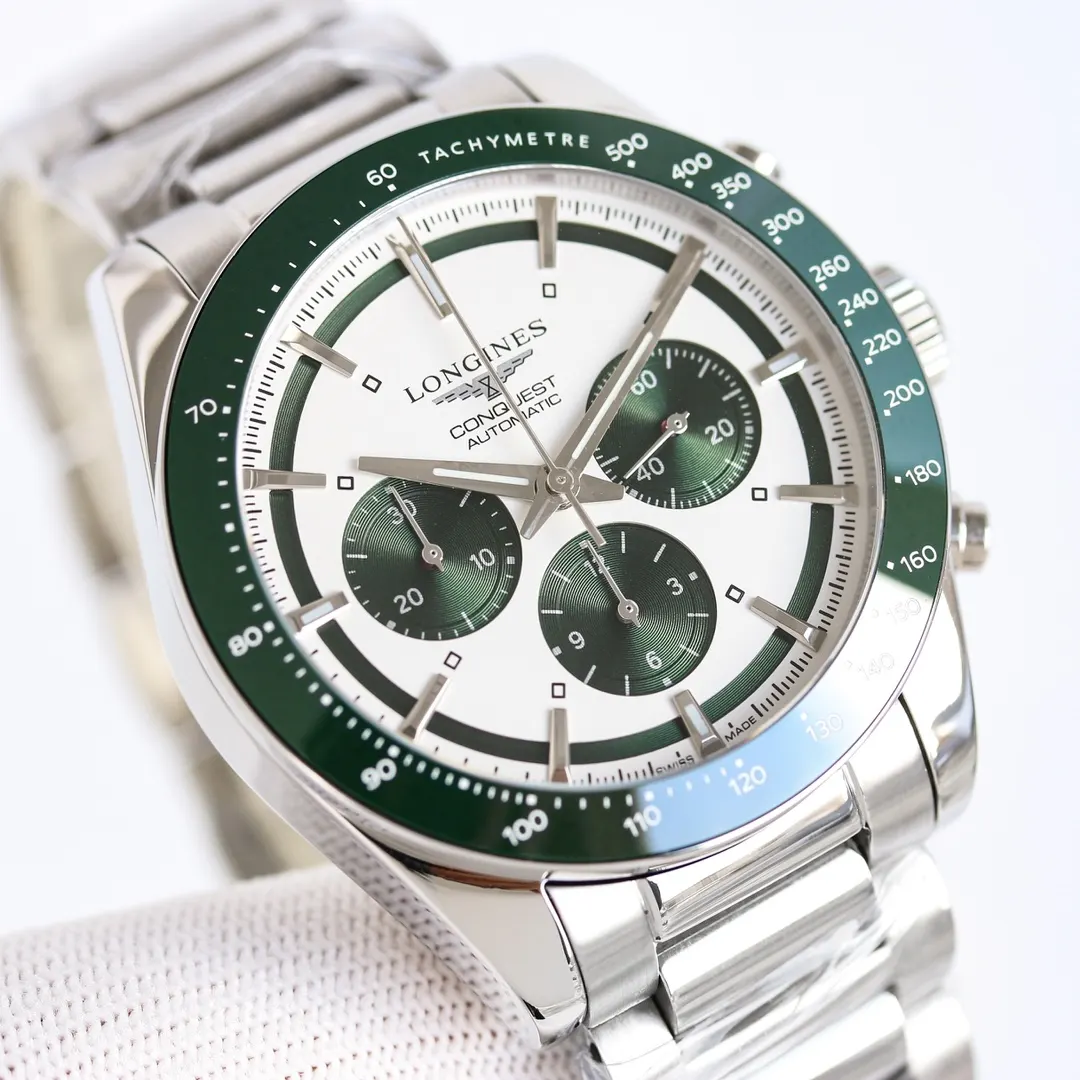 Longines 黑色 ⃣ 字面是独特的 熊猫眼 主要有 黑白 深海藍 手錶 經典腕表款