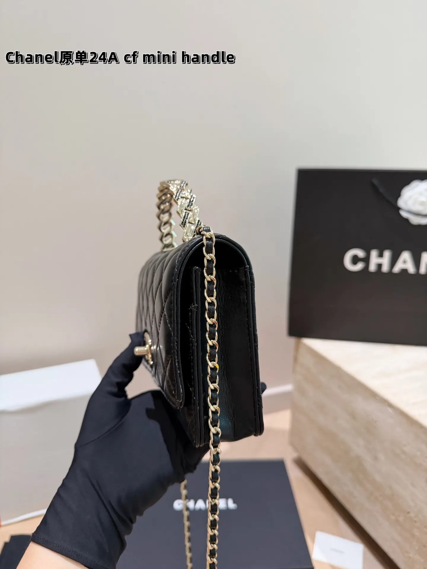 CHANEL 发财woc手柄鏈條包 新Woc 鏈條包 美出銀河系 精致鏈條款