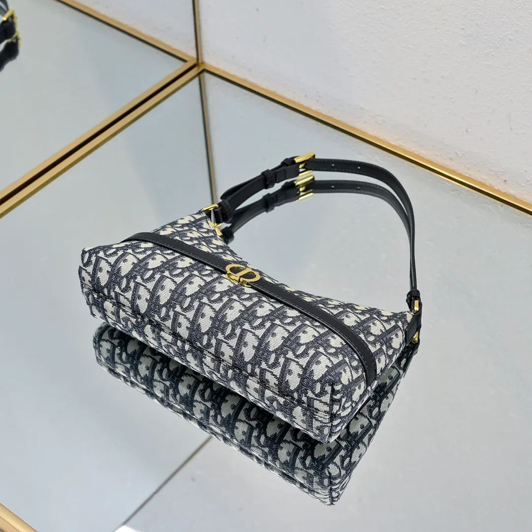 Dior Caro Oblique 白色 手提包