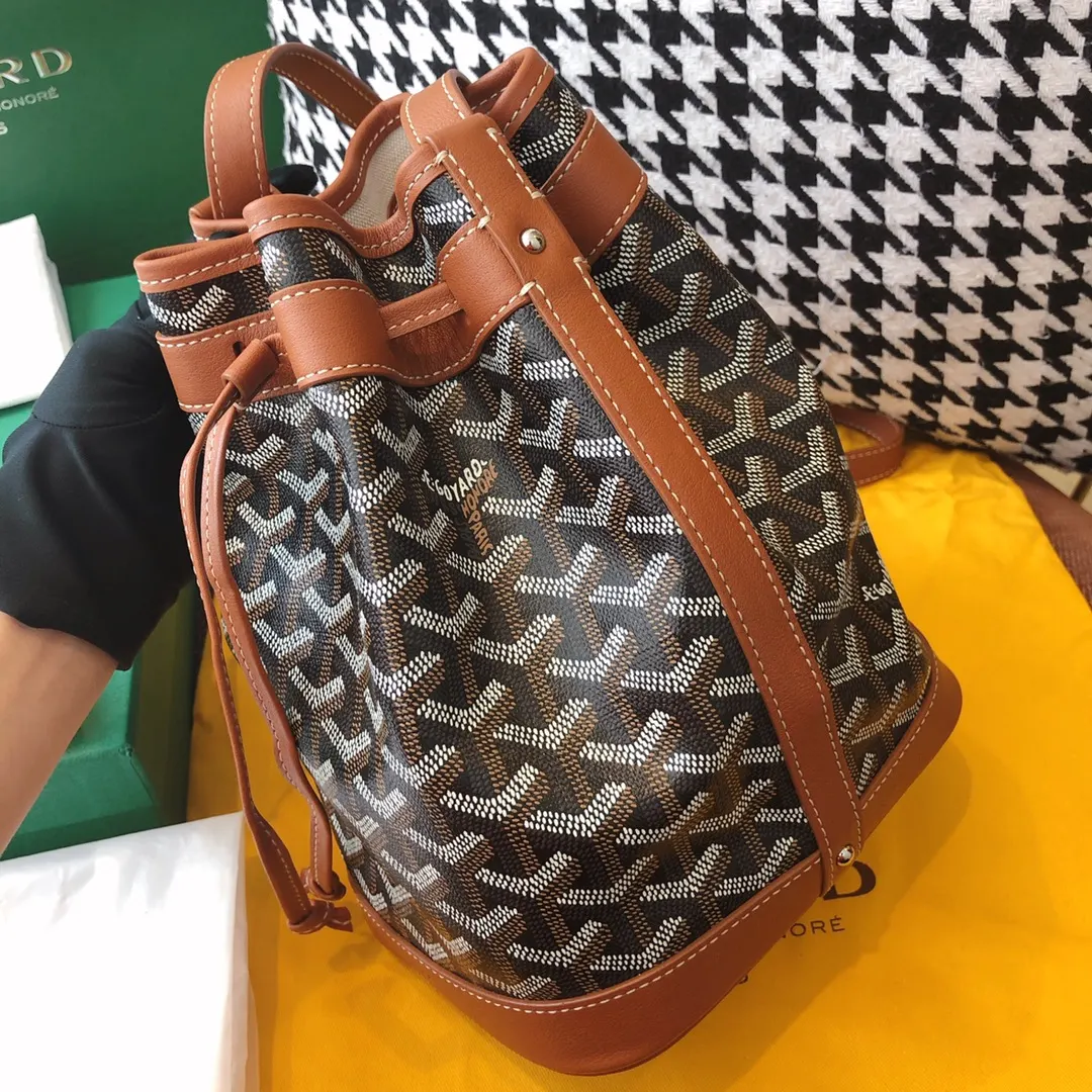 Goyard 棕色 老花 帆布 水桶包 休閒水桶款